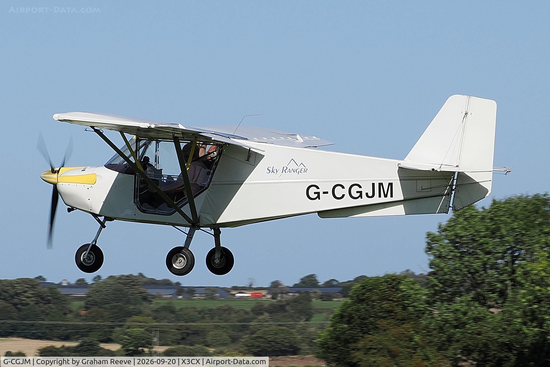Aircraft G-CGJM, 2009 Skyranger Swift 912S(1), c/n BMAA/HB/594, Landing at Northrepps., at X3CX, photo by Graham Reeve