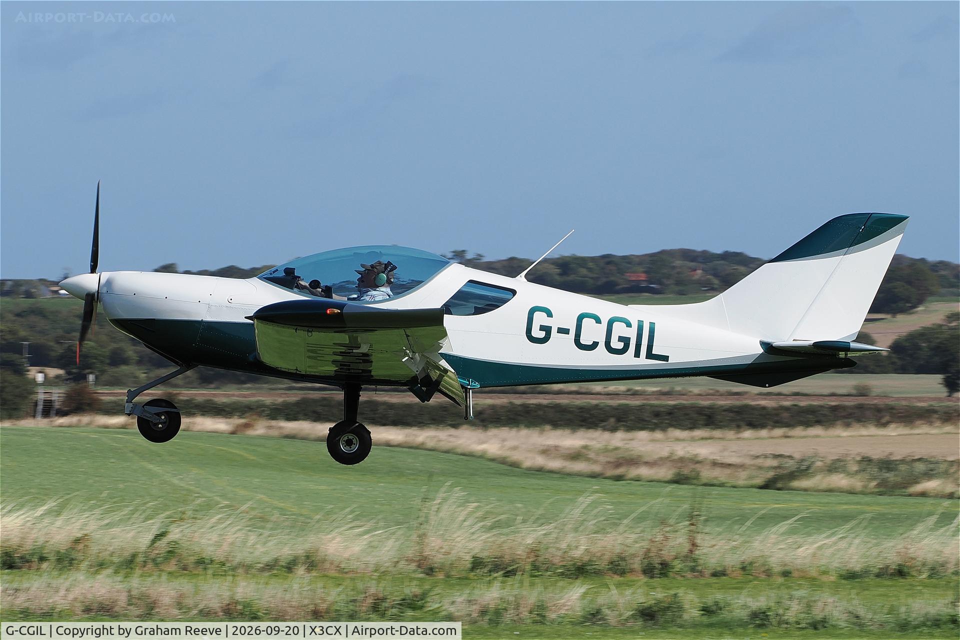 Aircraft G-CGIL, 2010 CZAW SportCruiser, c/n LAA 338-14856, Landing at Northrepps., at X3CX, photo by Graham Reeve