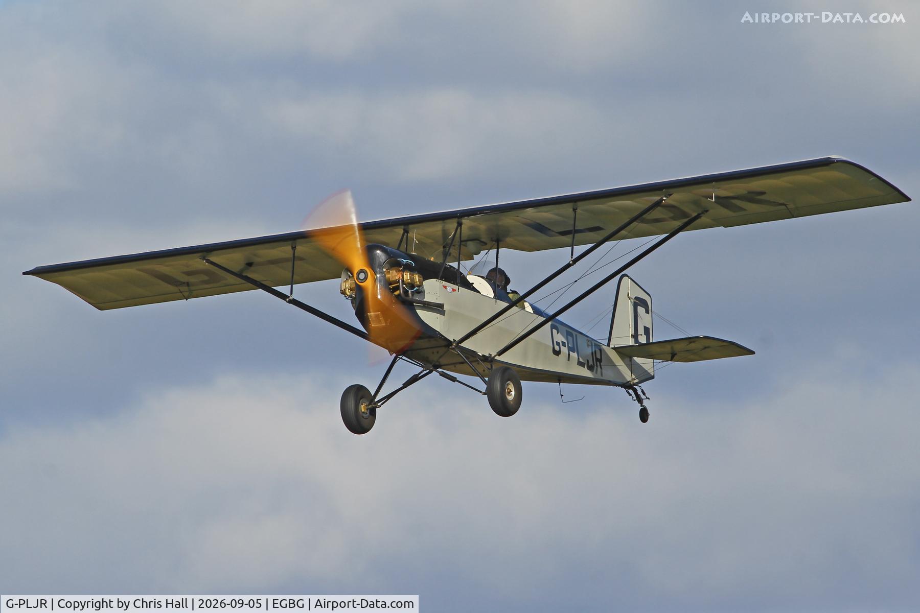 Aircraft G-PLJR, 2015 Pietenpol Air Camper, c/n PFA 047-13426, LAA 80th Anniversary Rally, at EGBG, photo by Chris Hall