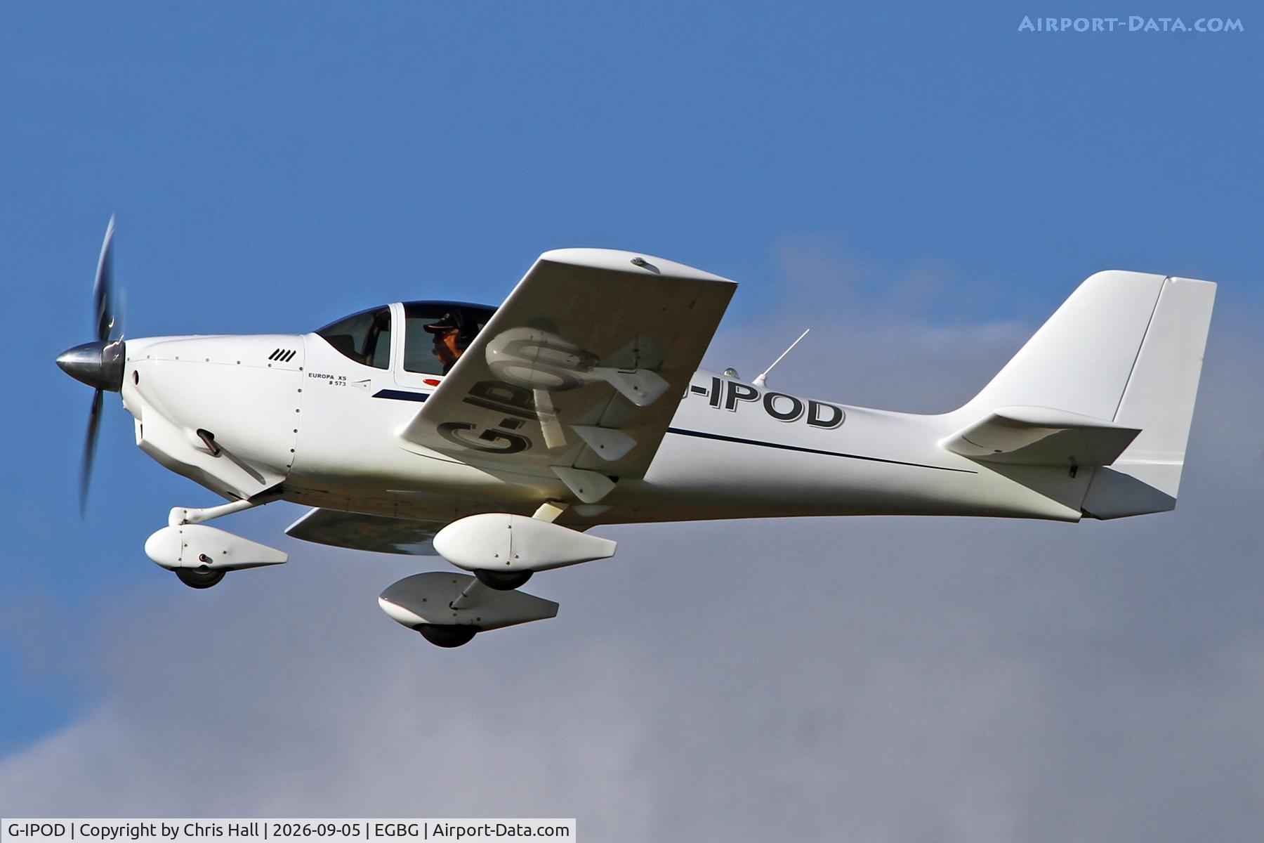Aircraft G-IPOD, 2007 Europa XS Tri-Gear, c/n PFA 247-14007, LAA 80th Anniversary Rally, at EGBG, photo by Chris Hall