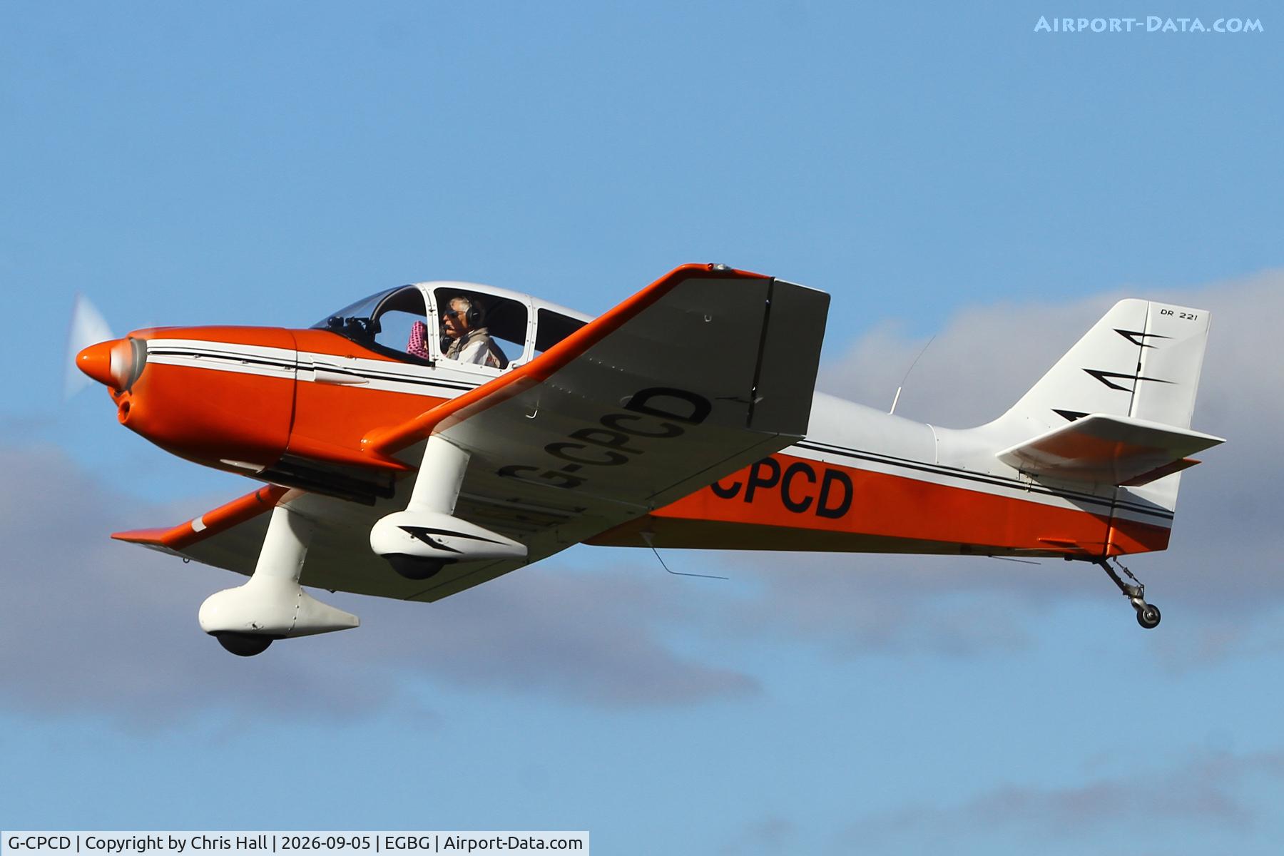 Aircraft G-CPCD, 1968 CEA Jodel DR-221 Dauphin, c/n 81, LAA 80th Anniversary Rally, at EGBG, photo by Chris Hall