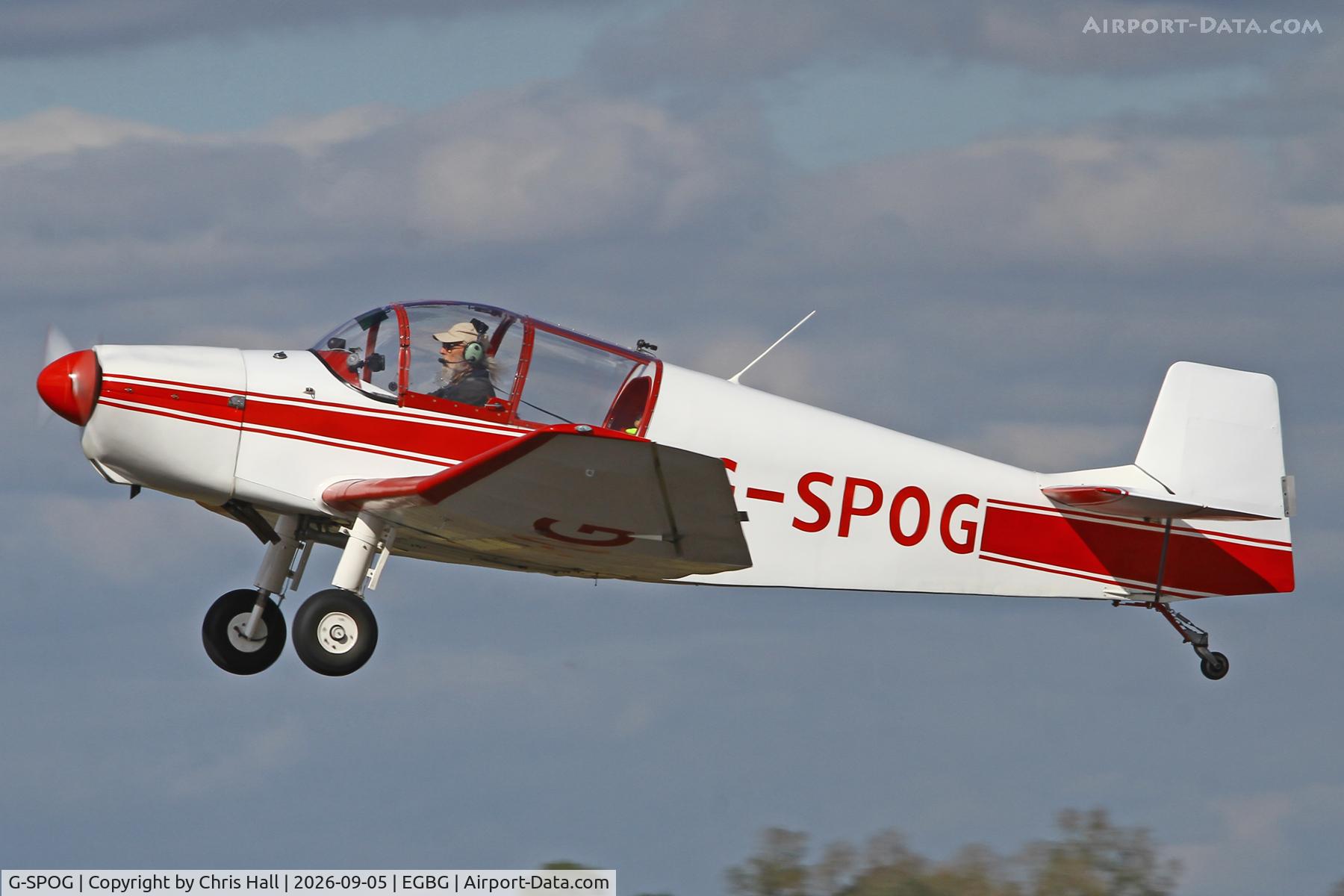 Aircraft G-SPOG, 1962 SAN Jodel DR-1050 Ambassadeur, c/n 155, LAA 80th Anniversary Rally, at EGBG, photo by Chris Hall