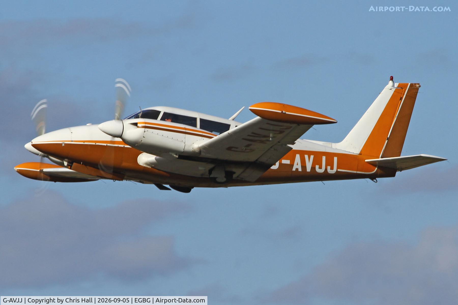 Aircraft G-AVJJ, 1967 Piper PA-30-160 B Twin Comanche, c/n 30-1420, LAA 80th Anniversary Rally, at EGBG, photo by Chris Hall