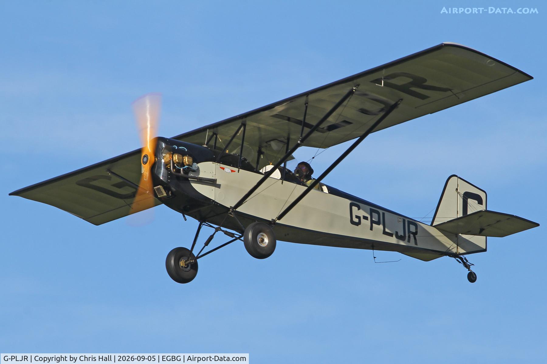 Aircraft G-PLJR, 2015 Pietenpol Air Camper, c/n PFA 047-13426, LAA 80th Anniversary Rally, at EGBG, photo by Chris Hall