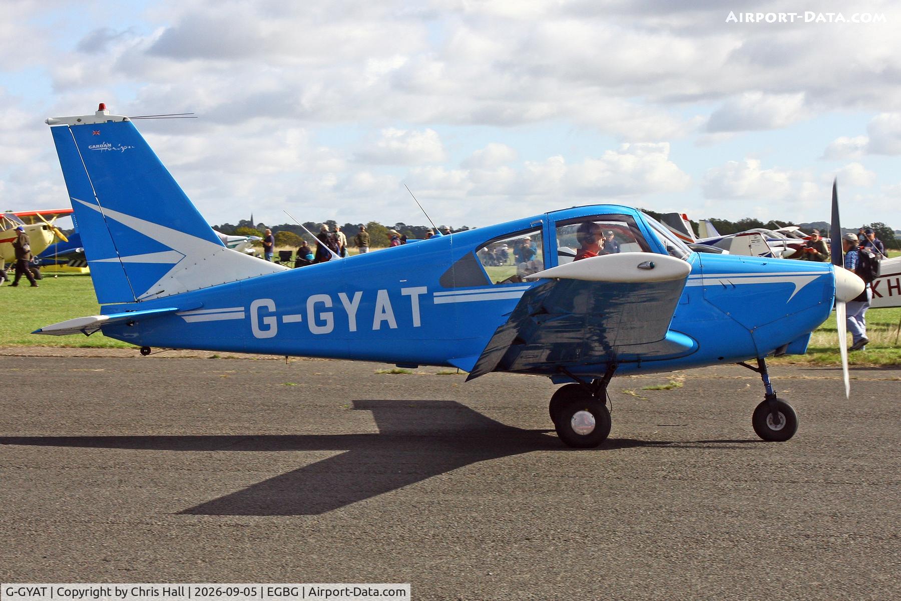 Aircraft G-GYAT, 1966 Gardan GY-80-180 Horizon, c/n 136, LAA 80th Anniversary Rally, at EGBG, photo by Chris Hall