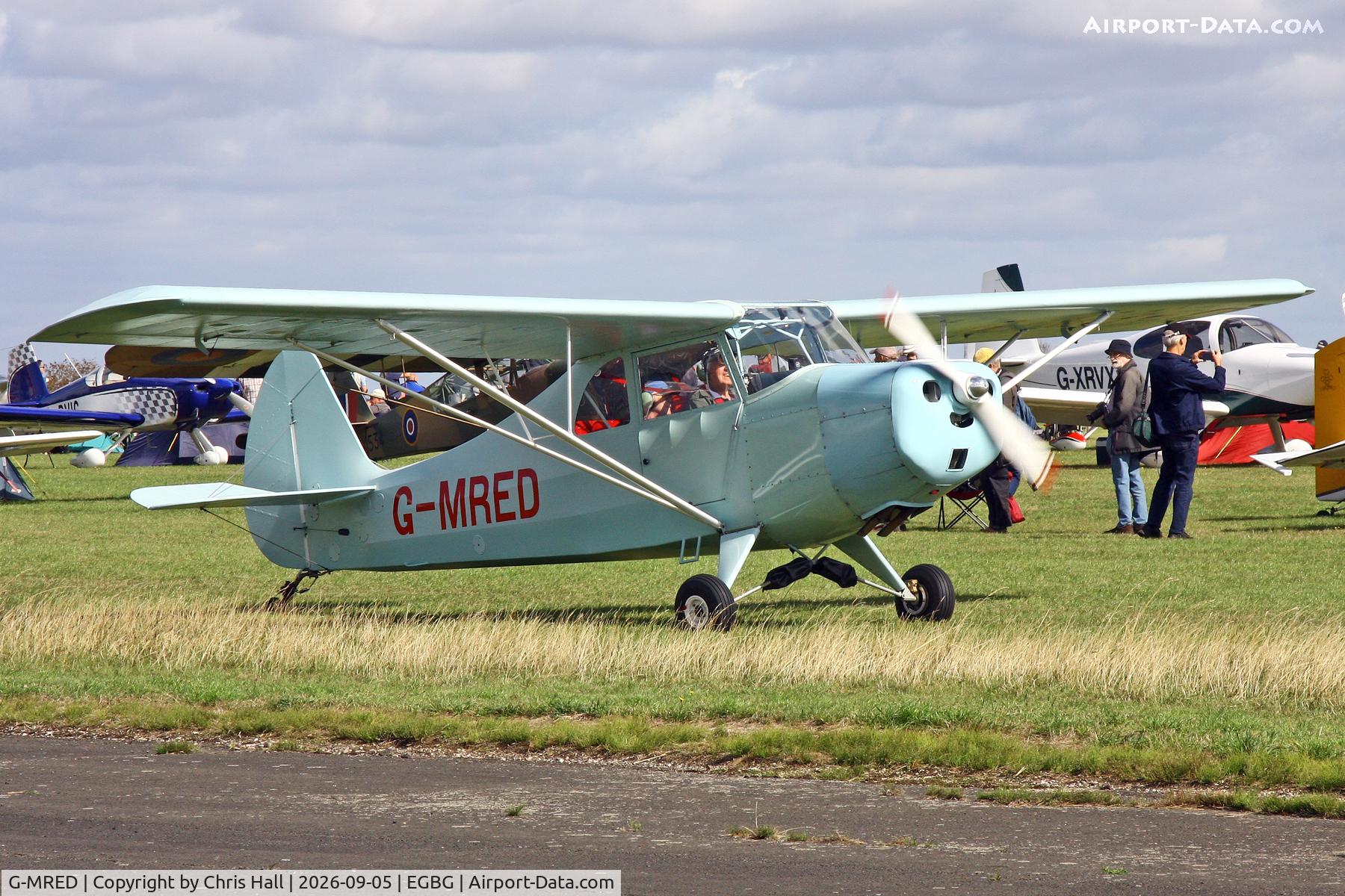 Aircraft G-MRED, 2007 Christavia MK I, c/n PFA 185-12935, LAA 80th Anniversary Rally, at EGBG, photo by Chris Hall