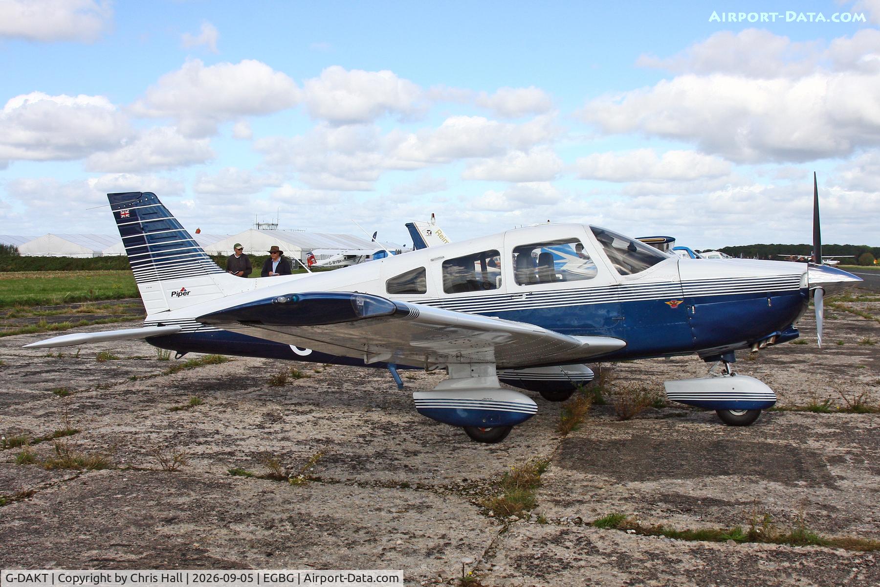 Aircraft G-DAKT, 1981 Piper PA-28-236 Dakota, c/n 28-8211019, LAA 80th Anniversary Rally, at EGBG, photo by Chris Hall