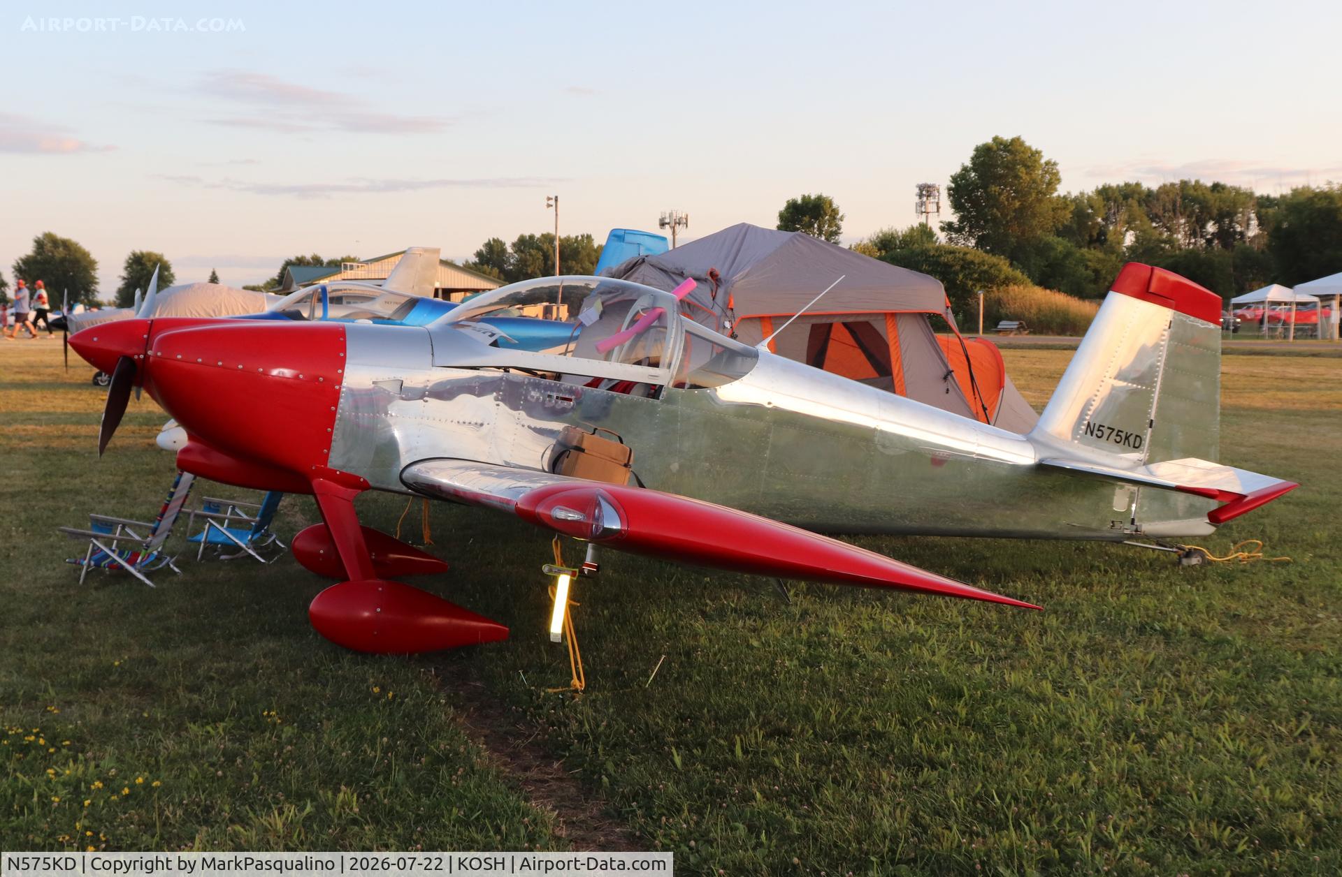 Aircraft N575KD, 2024 Kevin Davidson VANS ACFT RV-7, c/n 73481, Vans RV-7, at KOSH, photo by MarkPasqualino