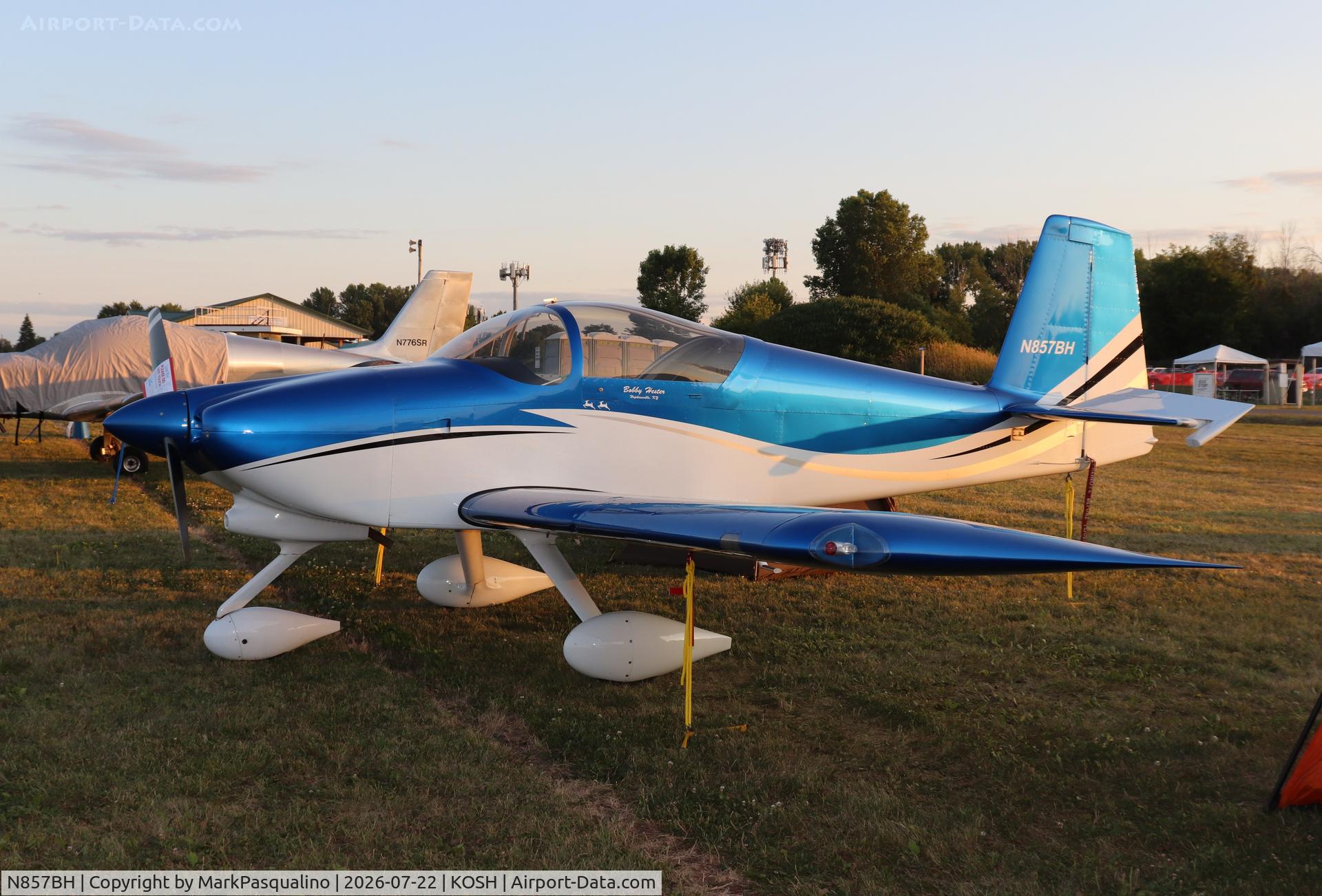 Aircraft N857BH, 2007 Vans RV-7A, c/n 70172, Vans RV-7A, at KOSH, photo by MarkPasqualino