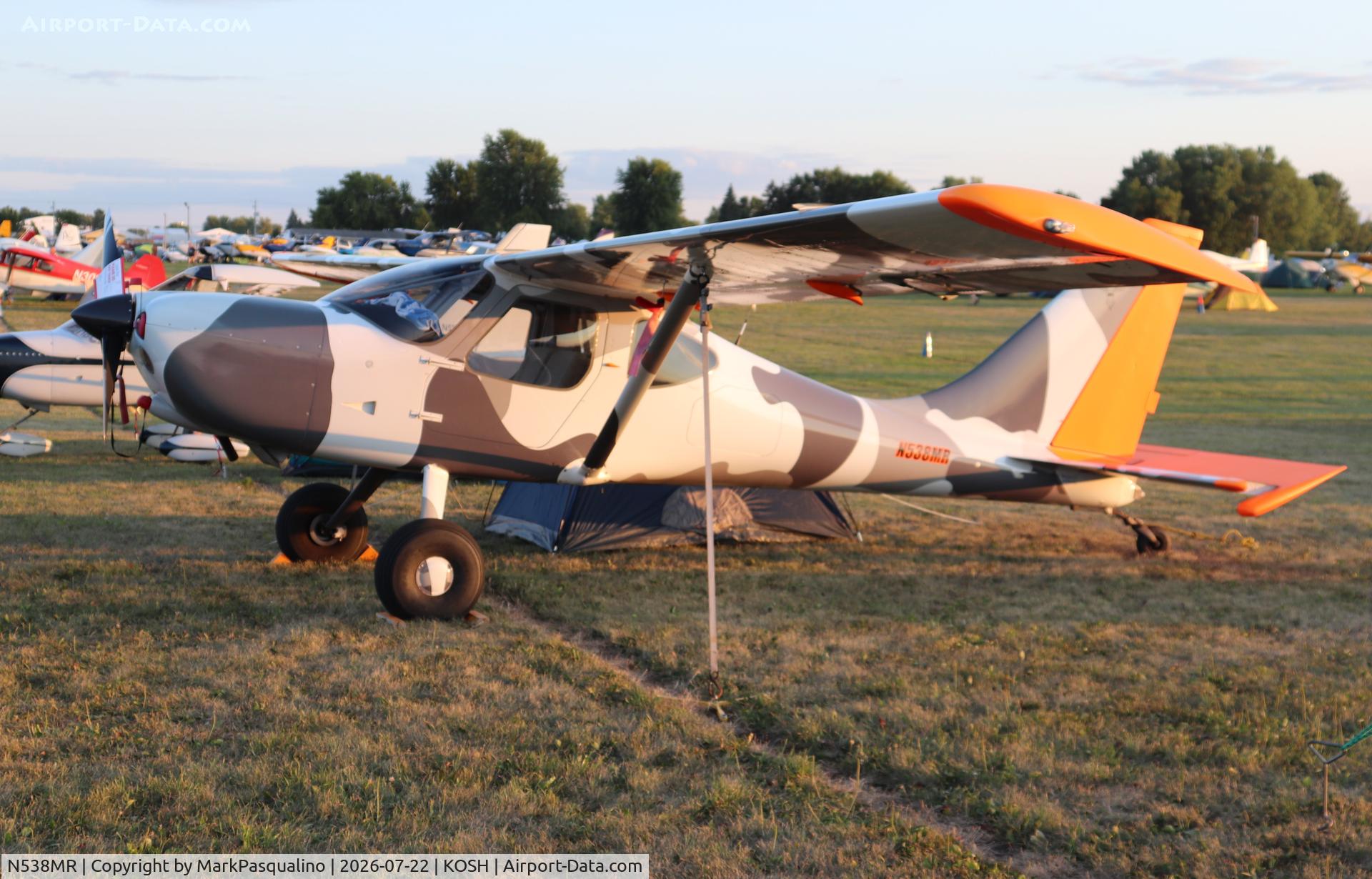 Aircraft N538MR, Russell Matthew D S.H.G., c/n 538, Glastar SHG, at KOSH, photo by MarkPasqualino