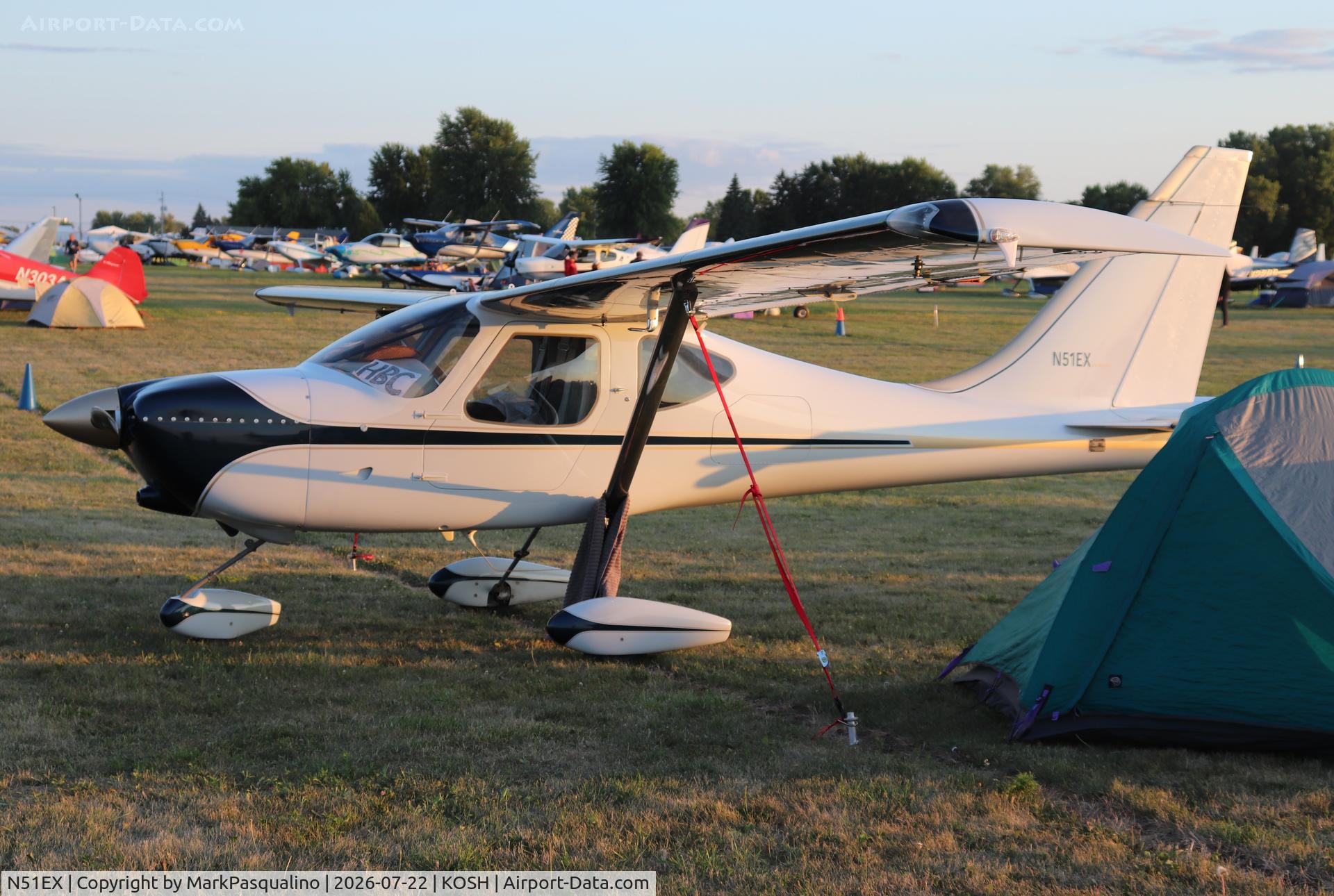 Aircraft N51EX, 2023 JAMES JONATHAN K Glastar, c/n 5007, Glastar, at KOSH, photo by MarkPasqualino