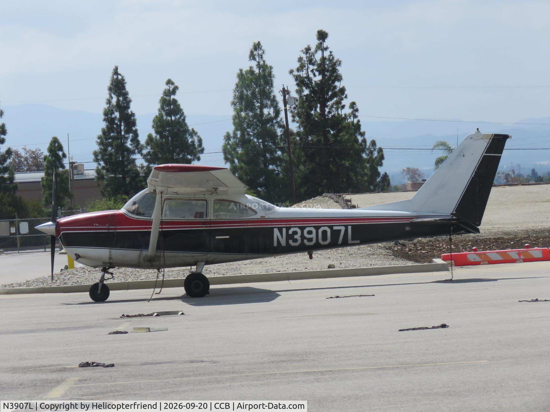 Aircraft N3907L, 1965 Cessna 172G, c/n 17254076, Parked in transit parking, at CCB, photo by Helicopterfriend