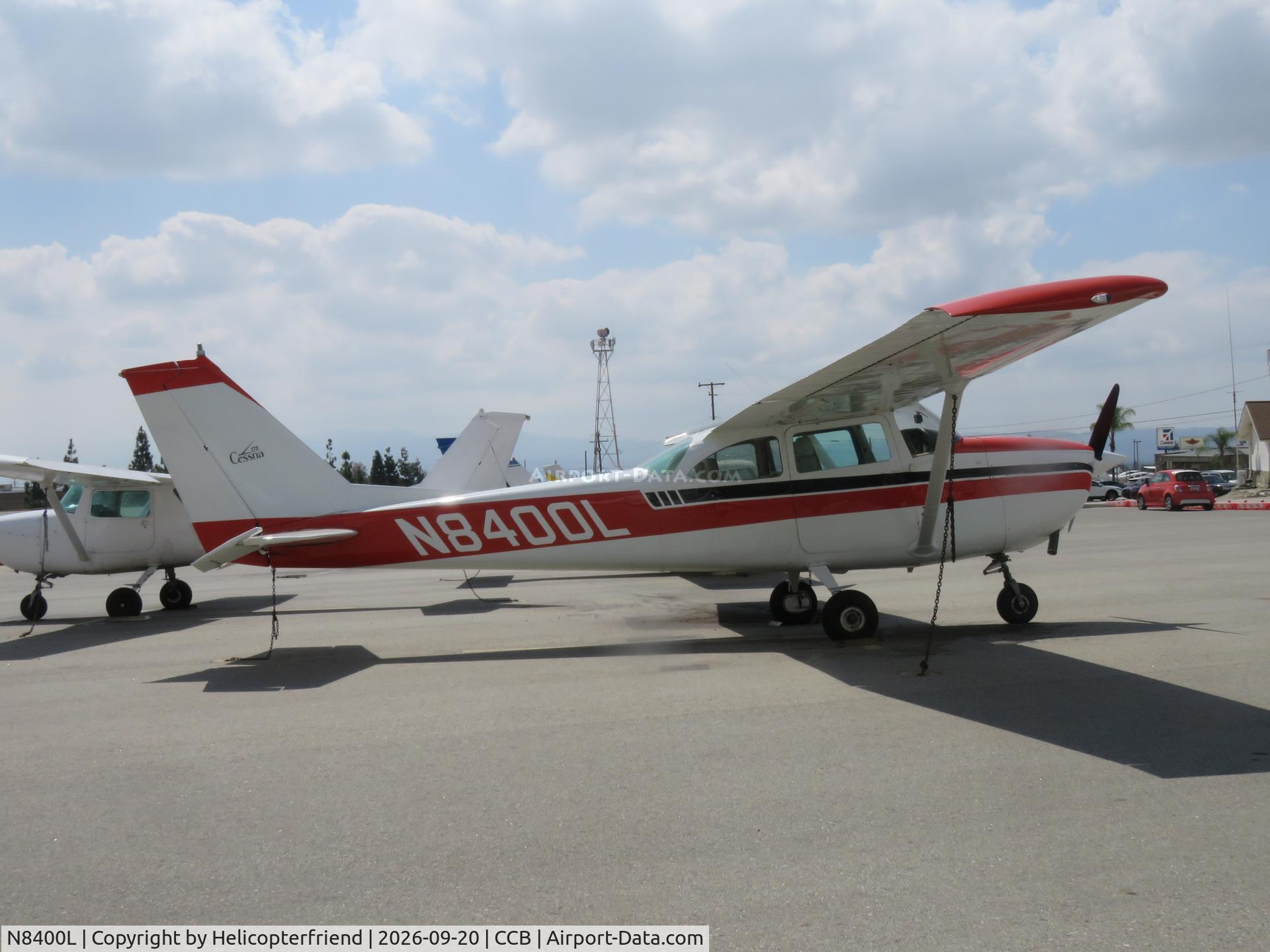 Aircraft N8400L, 1968 Cessna 172I, c/n 17256600, Parked in transit parking, at CCB, photo by Helicopterfriend