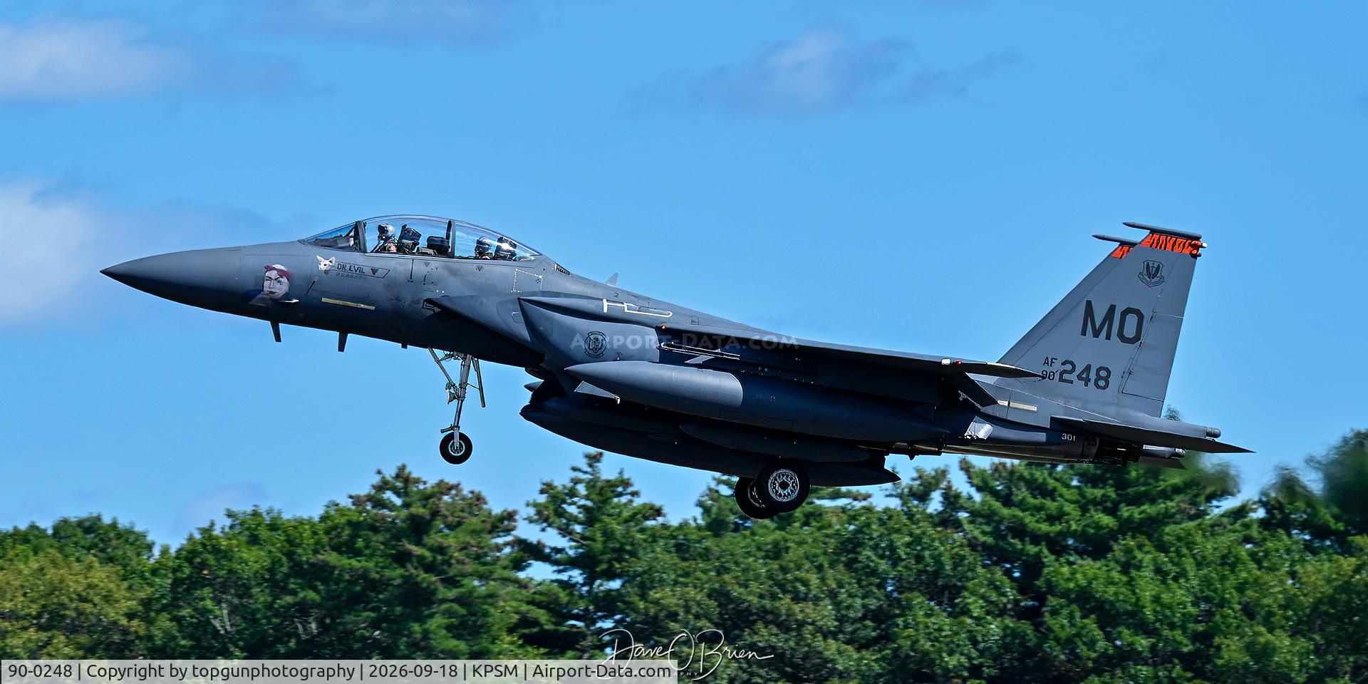 Aircraft 90-0248, 1990 McDonnell Douglas F-15E Strike Eagle, c/n 1183/E150, TREND21, at KPSM, photo by topgunphotography