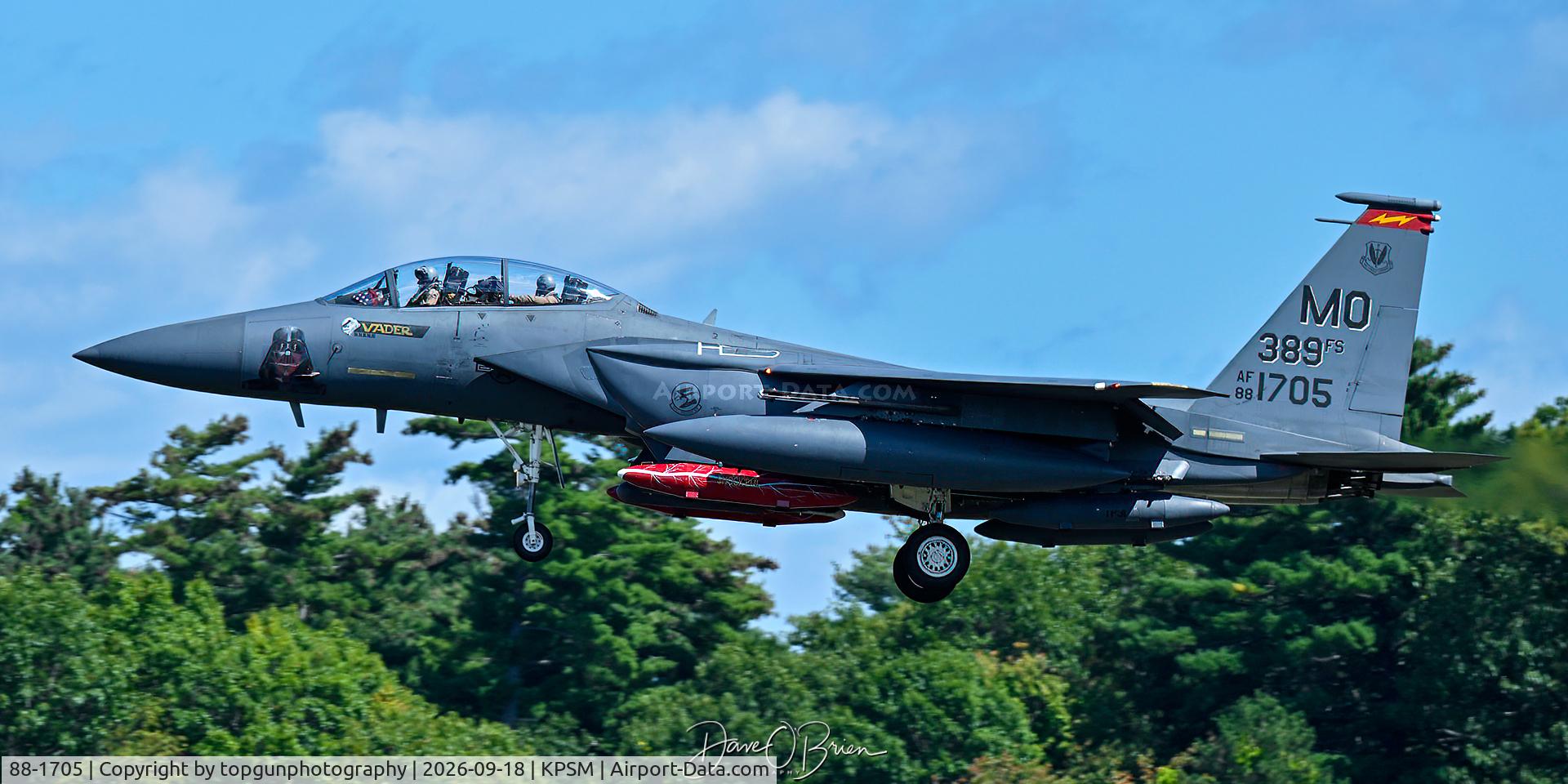 Aircraft 88-1705, 1988 McDonnell Douglas F-15E Strike Eagle, c/n 1114/E089, TREND23, at KPSM, photo by topgunphotography