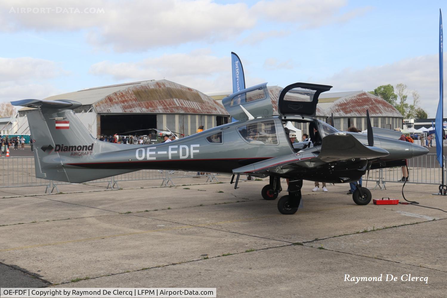 Aircraft OE-FDF, Diamond DA-62, c/n 62.359, At Air Legend Melun on 05-09-2026., at LFPM, photo by Raymond De Clercq