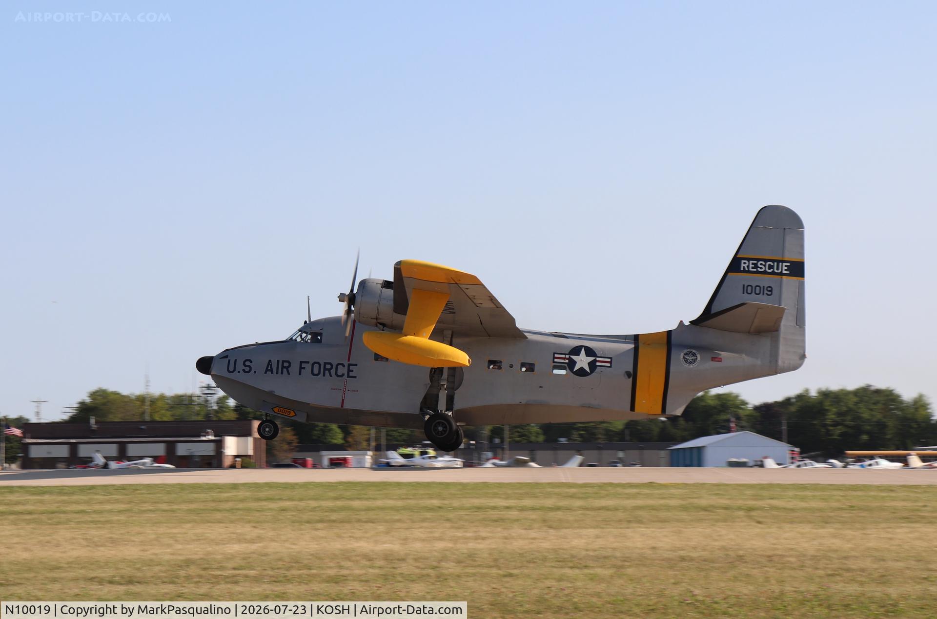 Aircraft N10019, 1951 Grumman HU-16E Albatross, c/n G 92/40B, Grumman HU-16E Albatross, at KOSH, photo by MarkPasqualino