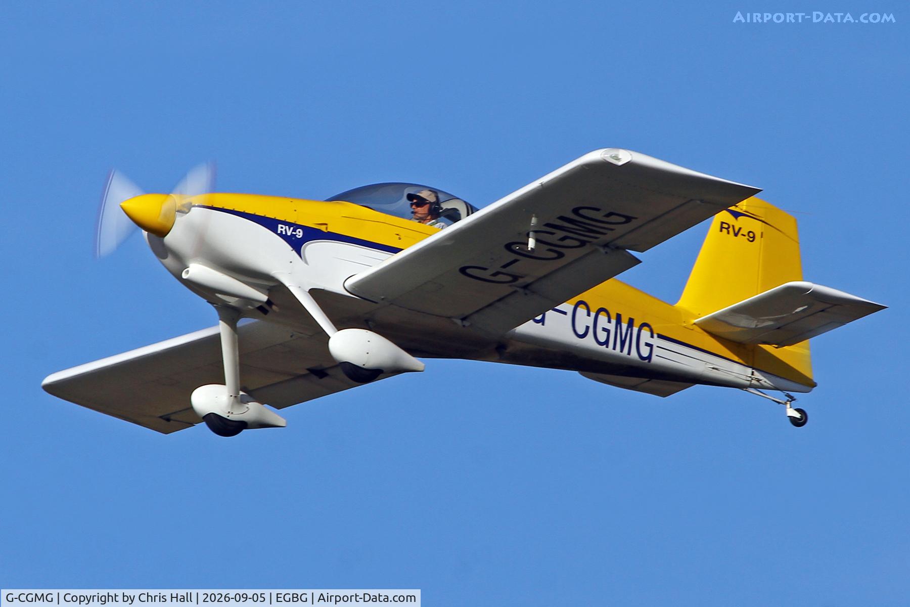 Aircraft G-CGMG, 2012 Vans RV-9, c/n PFA 320-14488, LAA 80th Anniversary Rally, at EGBG, photo by Chris Hall