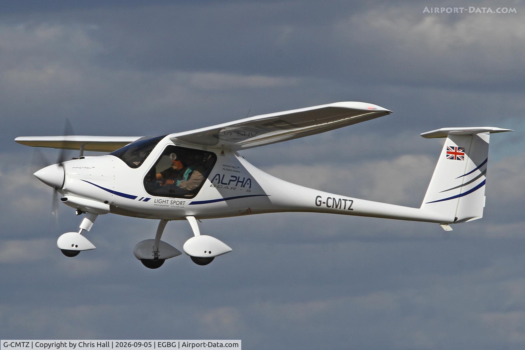 Aircraft G-CMTZ, 2024 Pipistrel Alpha BCAR-S 164A, c/n AT164A0012, LAA 80th Anniversary Rally, at EGBG, photo by Chris Hall