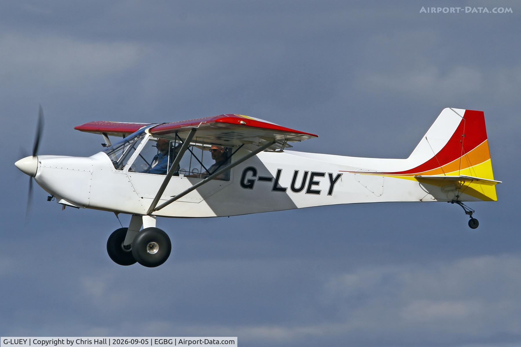 Aircraft G-LUEY, 2010 Rans S-7S Courier, c/n LAA 218-14772, LAA 80th Anniversary Rally, at EGBG, photo by Chris Hall