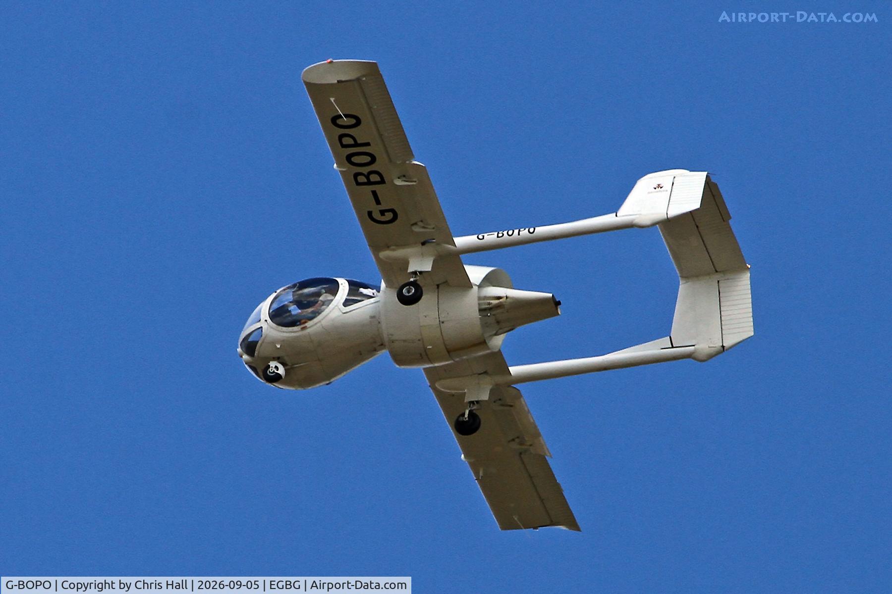 Aircraft G-BOPO, 1993 Edgley EA7 Optica, c/n EA7-021, LAA 80th Anniversary Rally, at EGBG, photo by Chris Hall