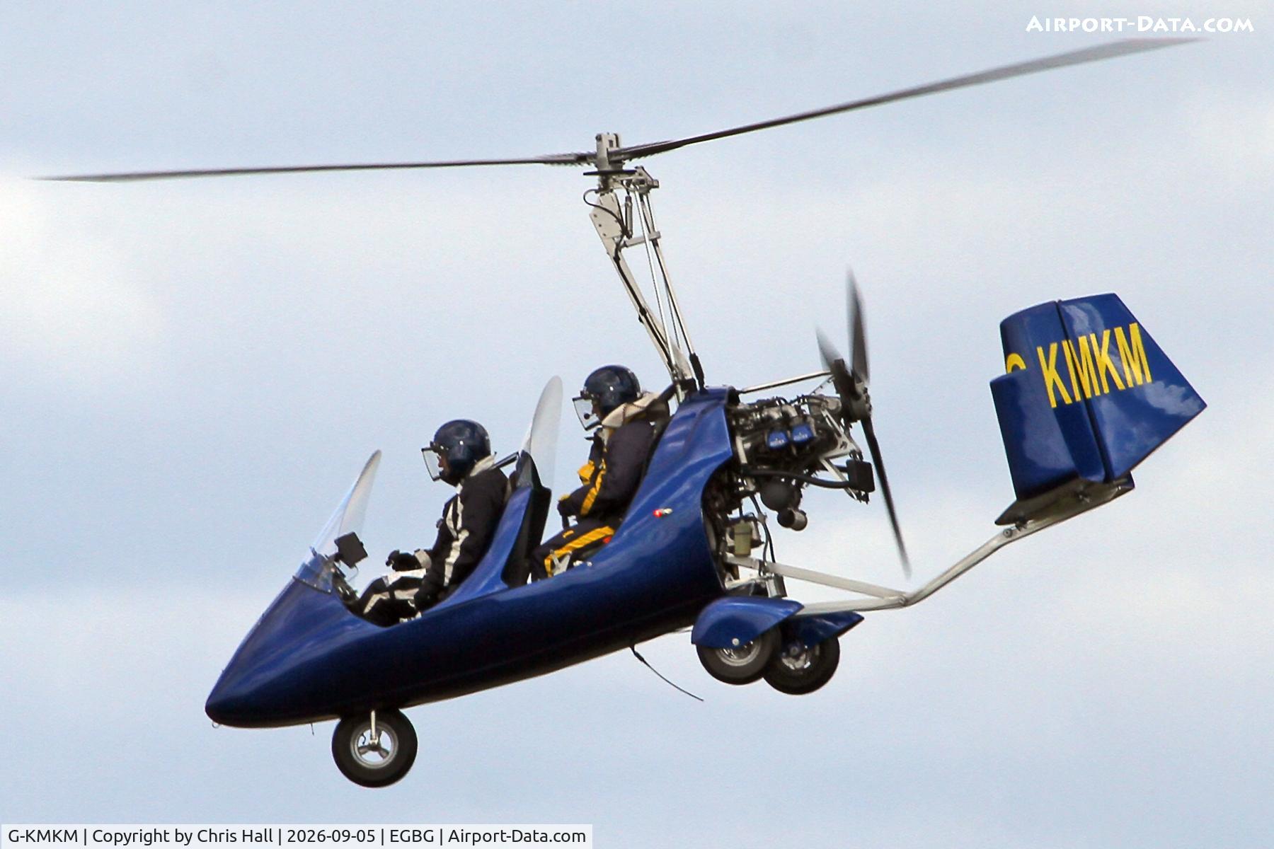 Aircraft G-KMKM, 2011 Rotorsport UK MTOsport, c/n RSUK/MTOS/040, LAA 80th Anniversary Rally, at EGBG, photo by Chris Hall