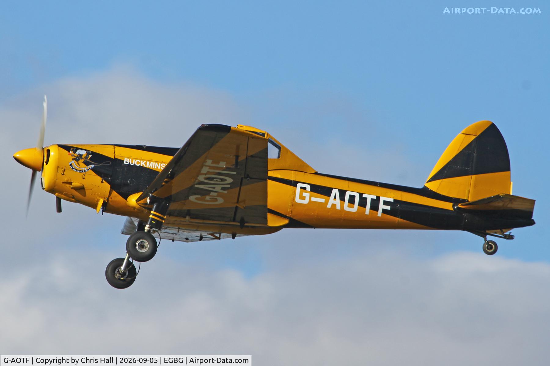 Aircraft G-AOTF, 1950 De Havilland DHC-1 Chipmunk 23 (Lycoming), c/n C1/0015, LAA 80th Anniversary Rally, at EGBG, photo by Chris Hall