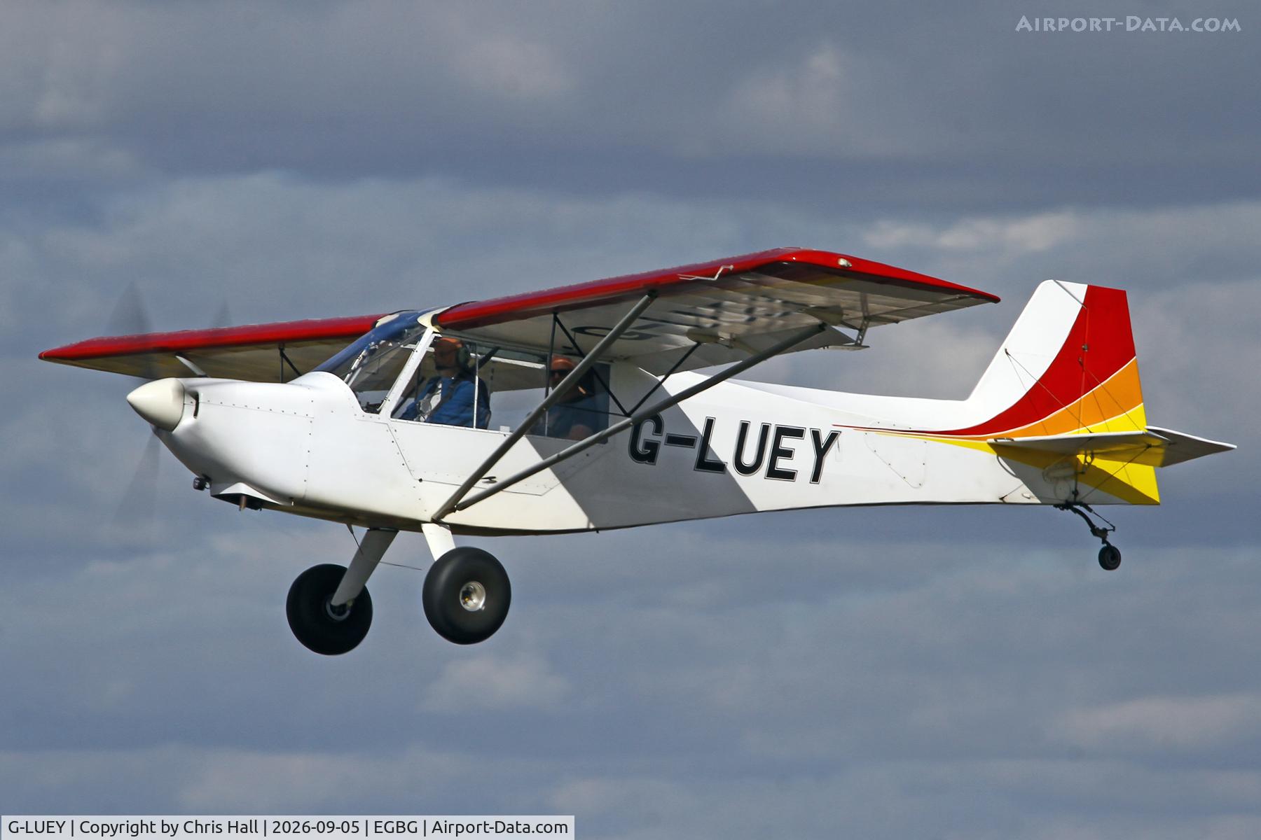 Aircraft G-LUEY, 2010 Rans S-7S Courier, c/n LAA 218-14772, LAA 80th Anniversary Rally, at EGBG, photo by Chris Hall