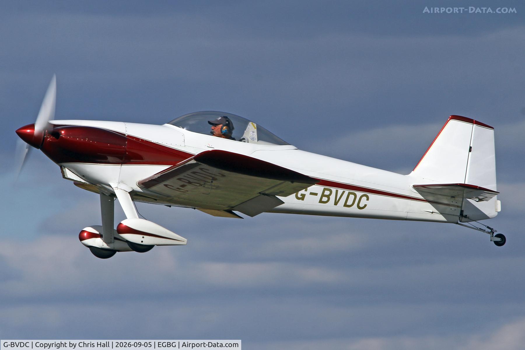 Aircraft G-BVDC, 1994 Vans RV-3, c/n PFA 099-12218, LAA 80th Anniversary Rally, at EGBG, photo by Chris Hall