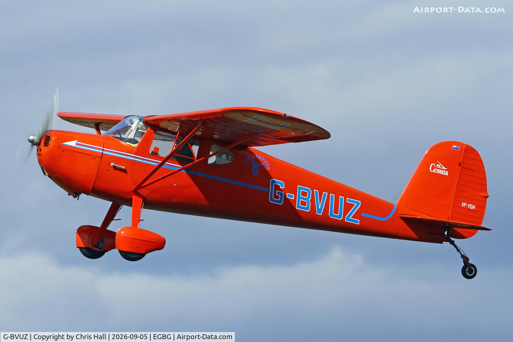 Aircraft G-BVUZ, 1946 Cessna 120, c/n 11334, LAA 80th Anniversary Rally, at EGBG, photo by Chris Hall