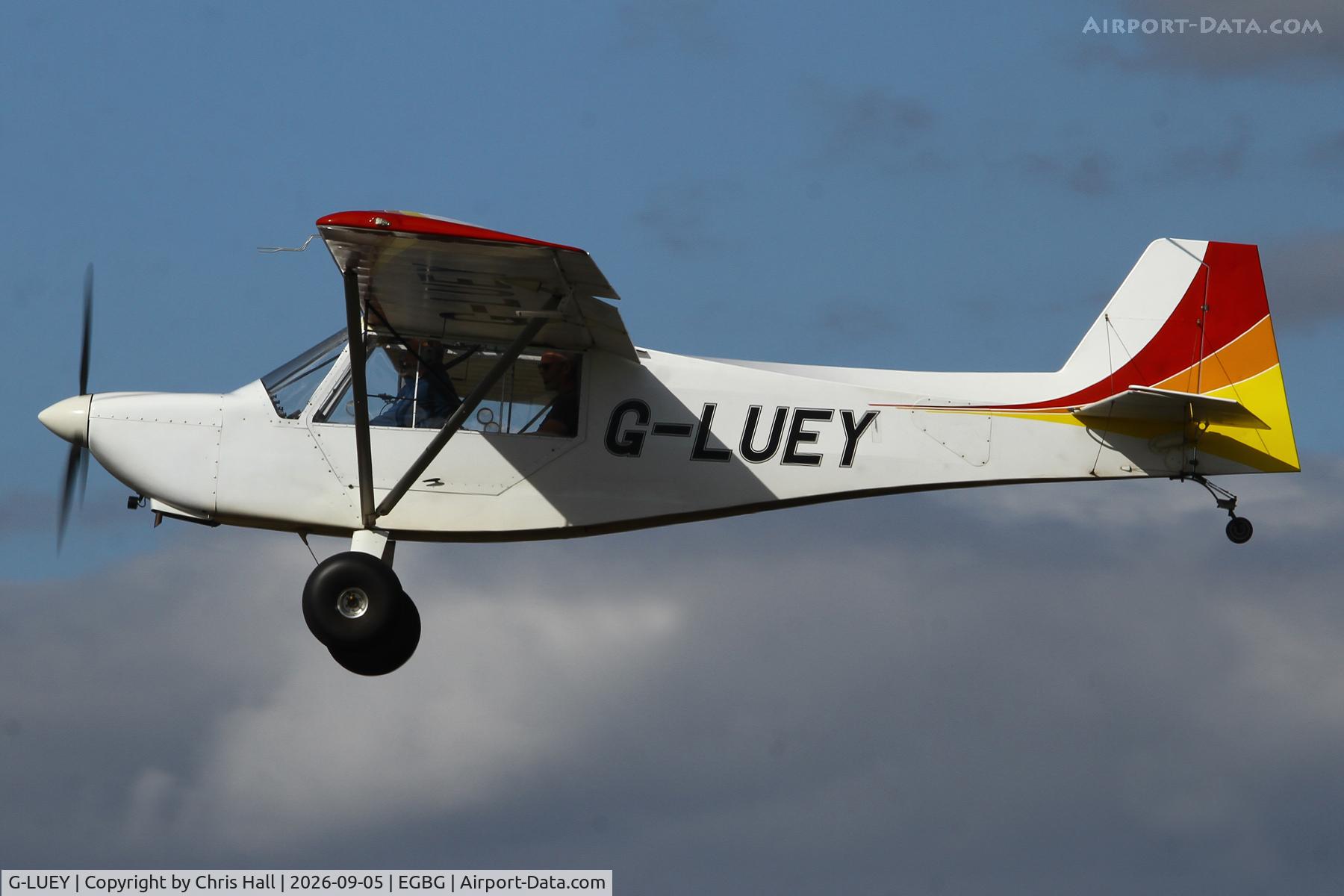 Aircraft G-LUEY, 2010 Rans S-7S Courier, c/n LAA 218-14772, LAA 80th Anniversary Rally, at EGBG, photo by Chris Hall