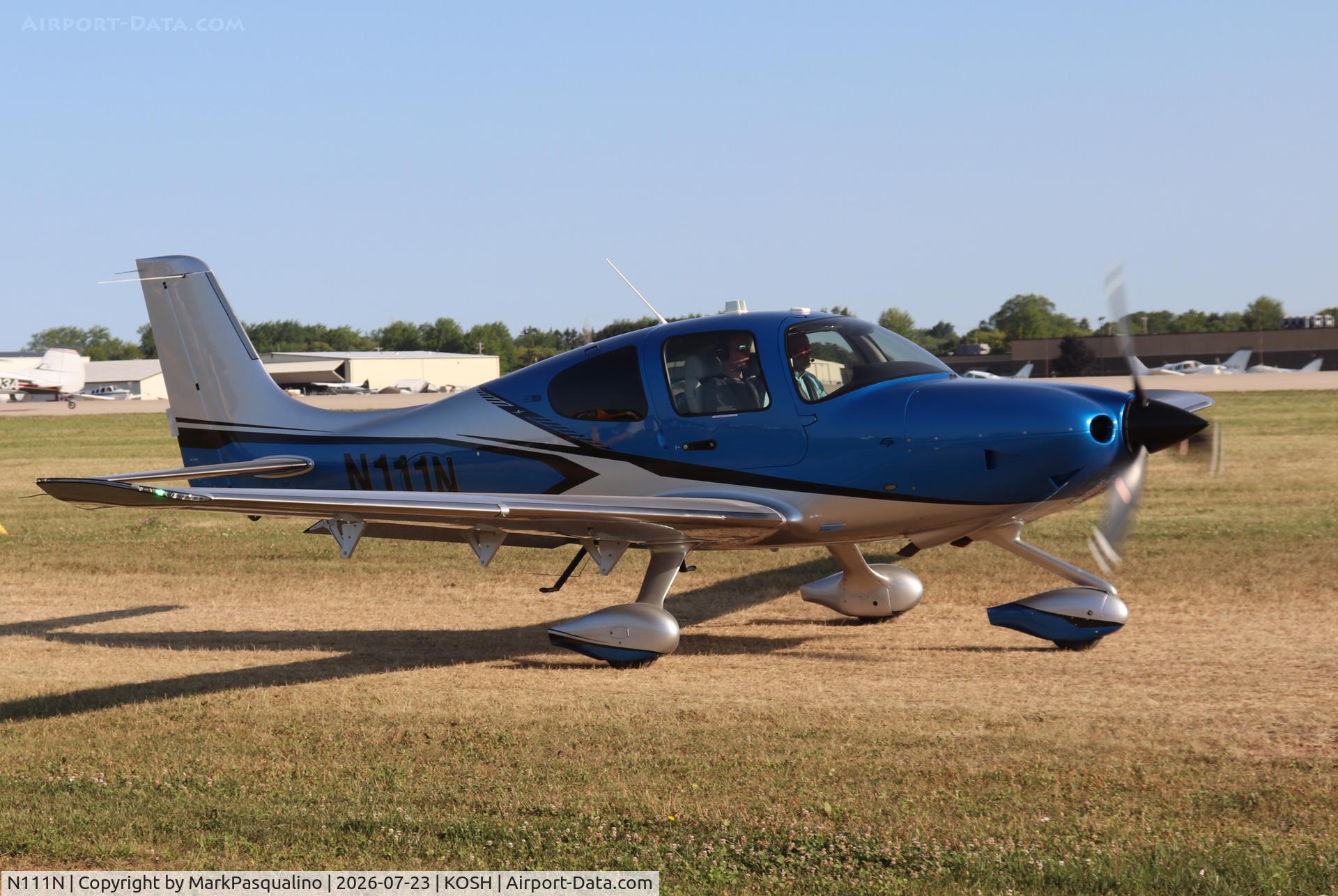 Aircraft N111N, 2025 Cirrus SR22T, c/n 10694, Cirrus SR22T, at KOSH, photo by MarkPasqualino