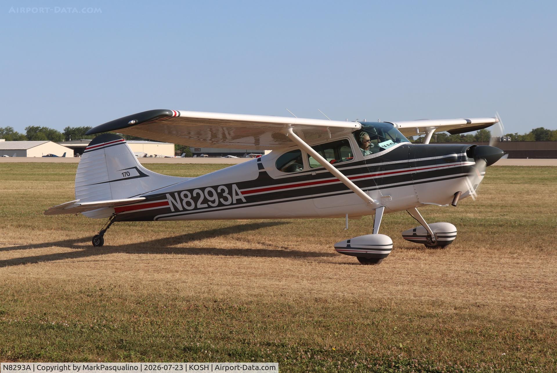 Aircraft N8293A, 1952 Cessna 170B, c/n 25145, Cessna 170B, at KOSH, photo by MarkPasqualino