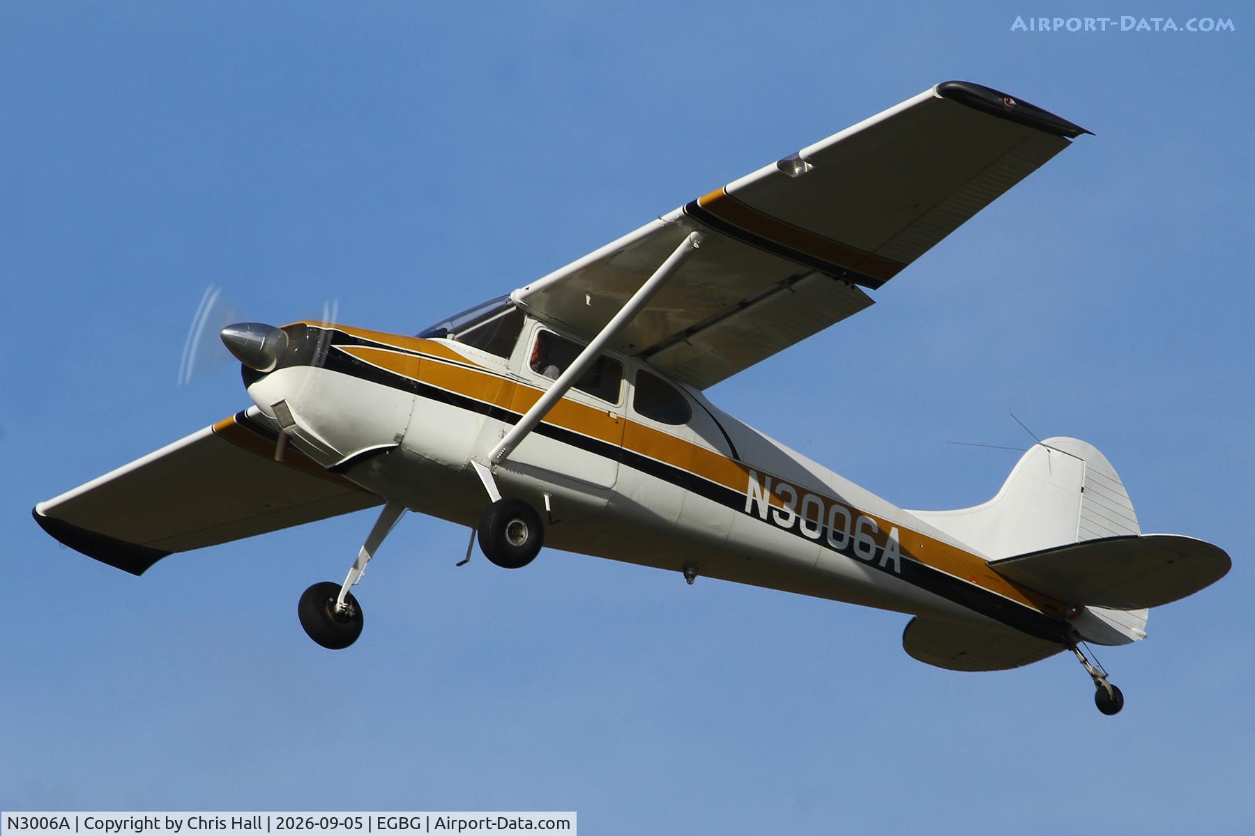 Aircraft N3006A, 1953 Cessna 170B, c/n 25650, LAA 80th Anniversary Rally, at EGBG, photo by Chris Hall