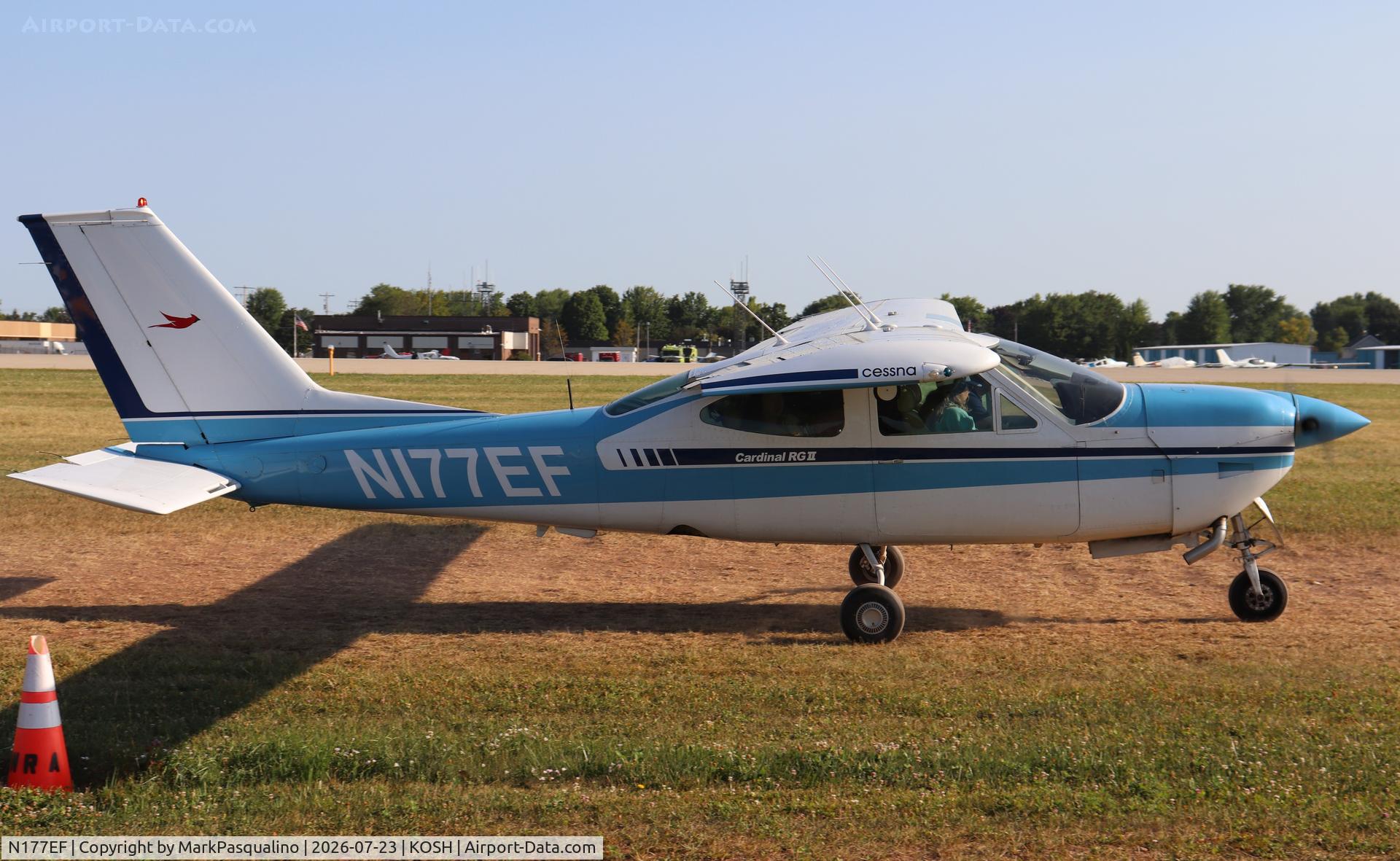 Aircraft N177EF, 1976 Cessna 177RG Cardinal, c/n 177RG1008, Cessna 177RG, at KOSH, photo by MarkPasqualino