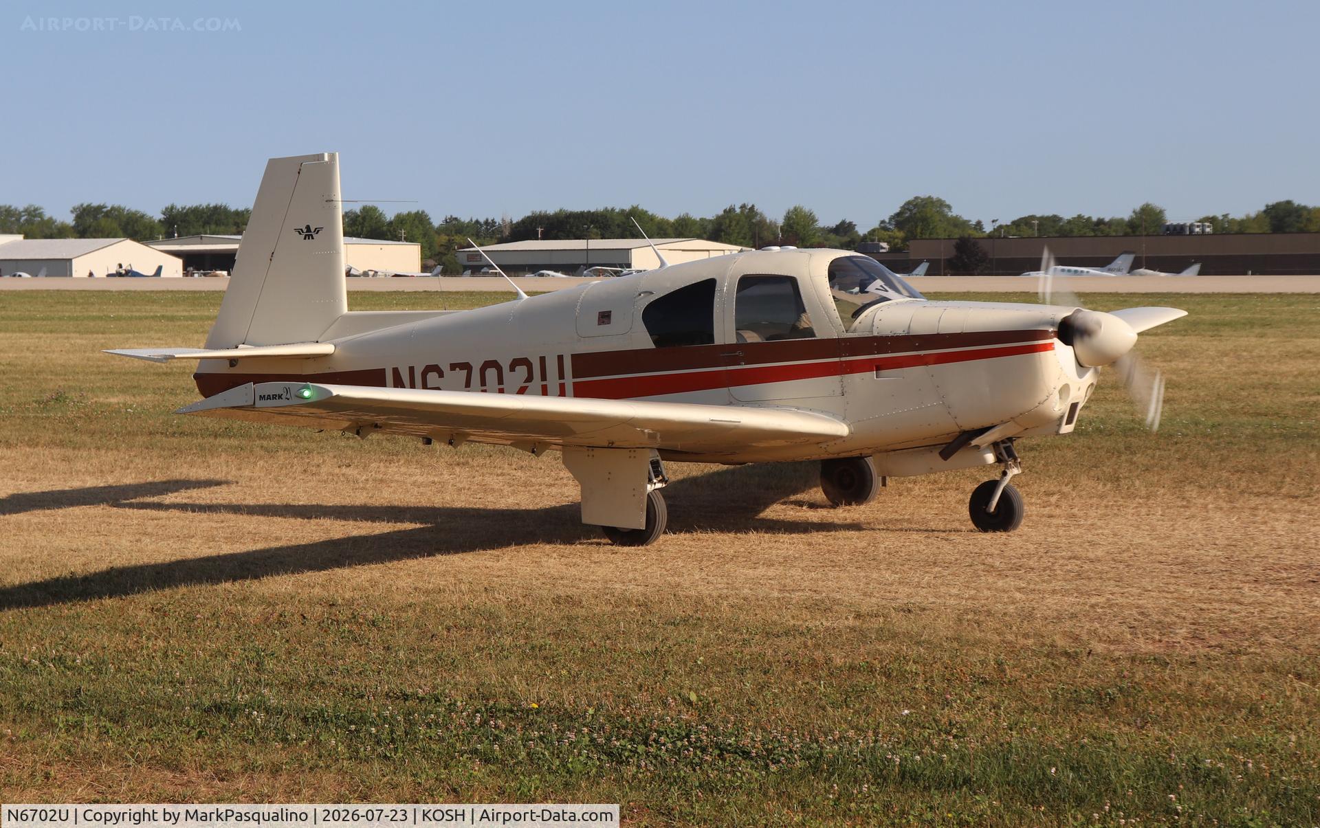 Aircraft N6702U, 1963 Mooney M20C Ranger, c/n 2434, Mooney M20C, at KOSH, photo by MarkPasqualino