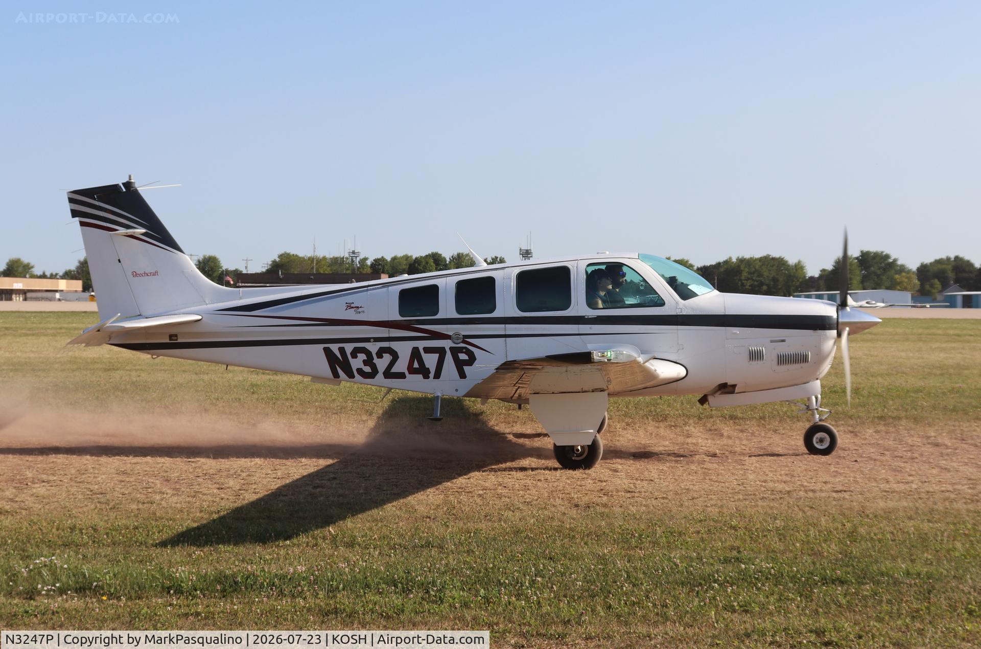 Aircraft N3247P, 1999 Raytheon Aircraft Company B36TC Bonanza, c/n EA-647, Beech B36TC, at KOSH, photo by MarkPasqualino