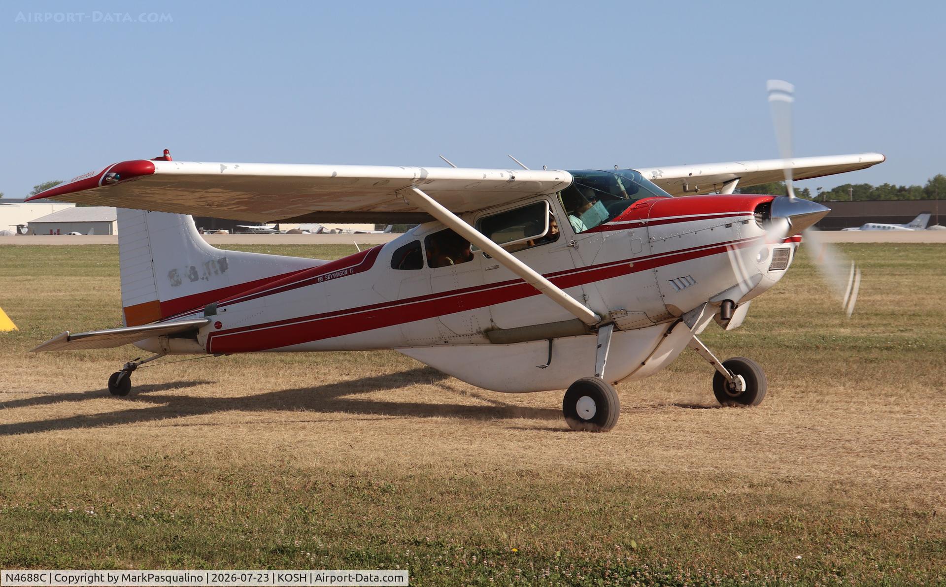 Aircraft N4688C, 1976 Cessna A185F Skywagon 185, c/n 18502877, Cessna A185F, at KOSH, photo by MarkPasqualino