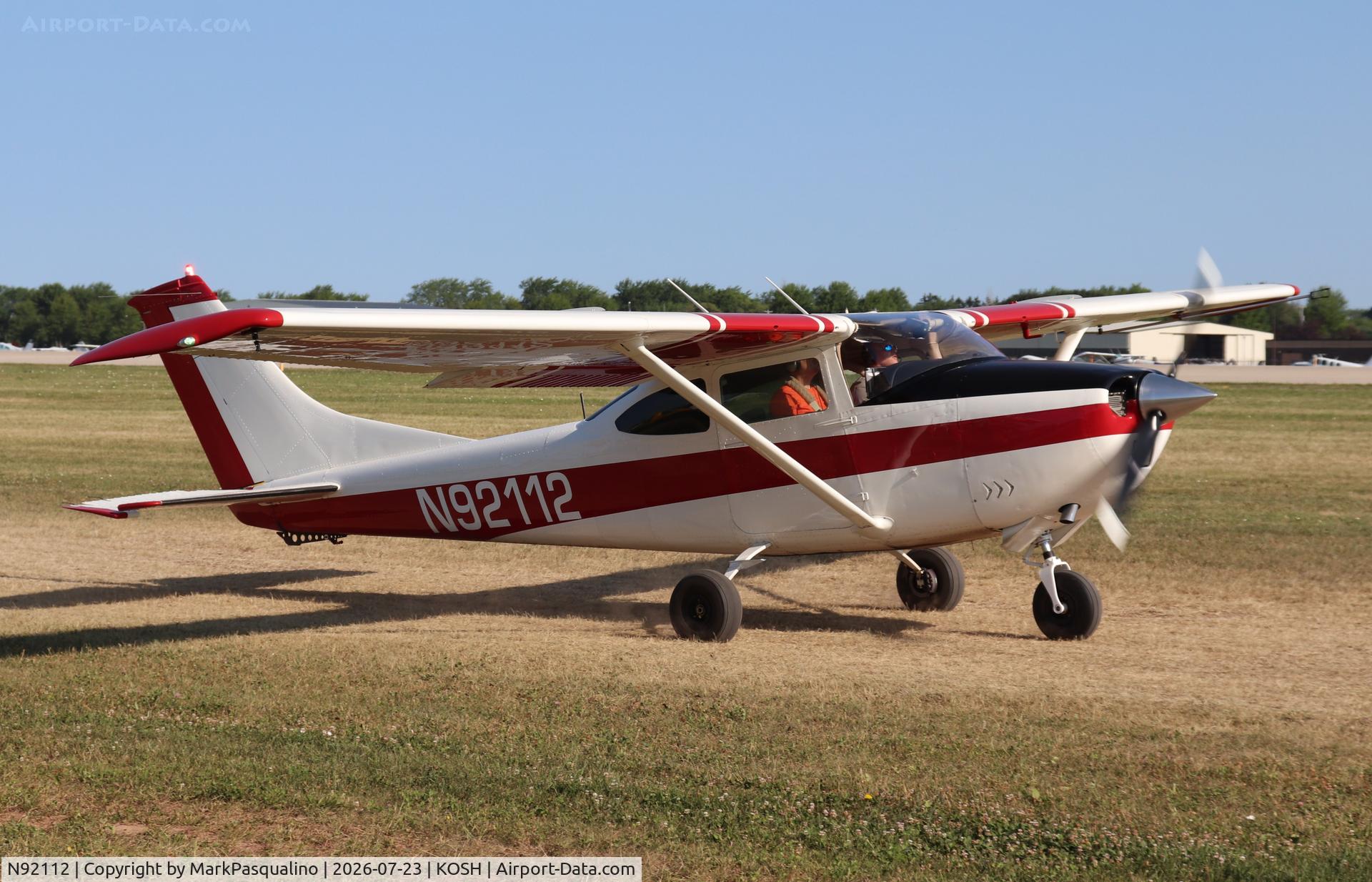 Aircraft N92112, 1969 Cessna 182M Skylane, c/n 18260049, Cessna 182M, at KOSH, photo by MarkPasqualino