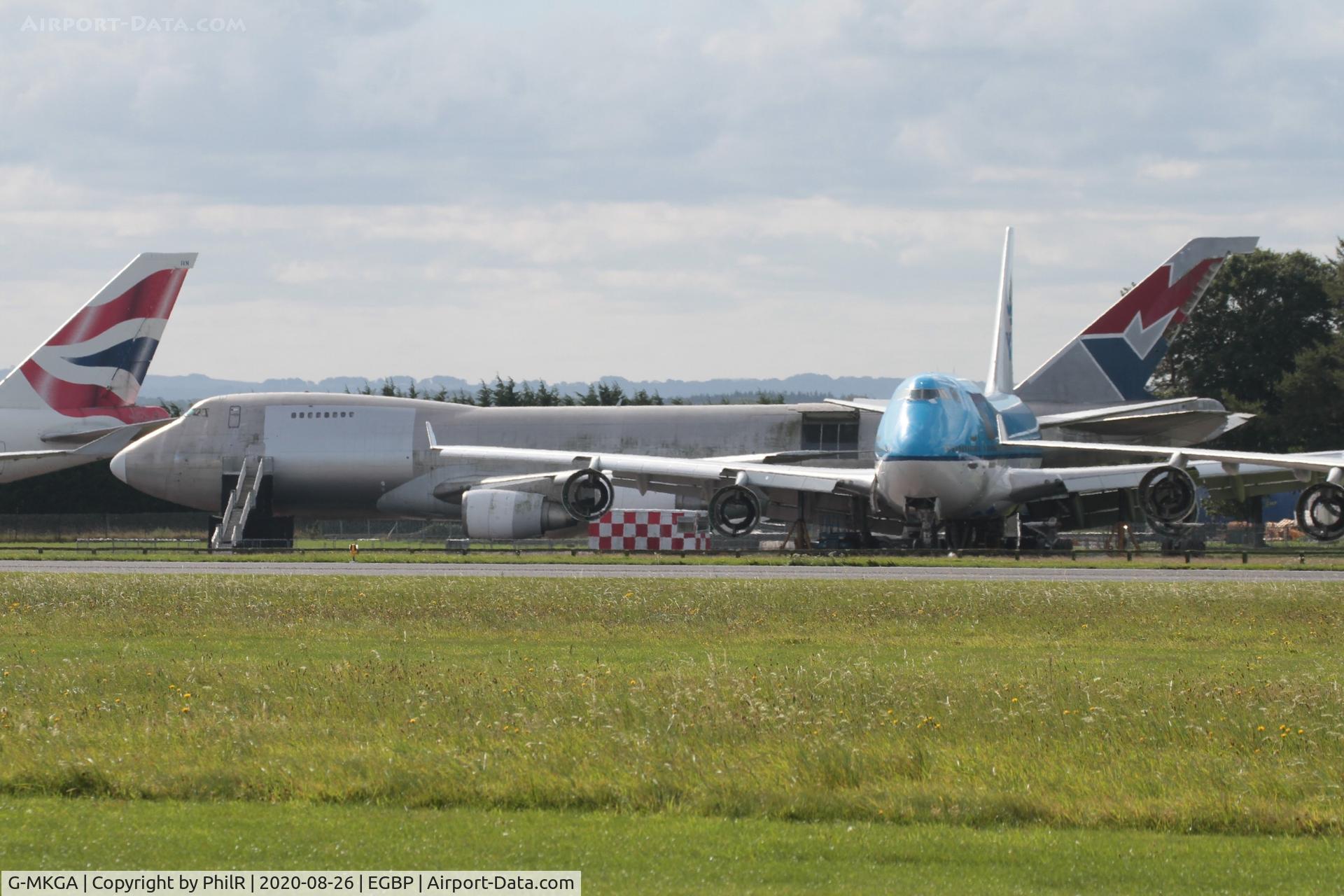 Aircraft G-MKGA, 1979 Boeing 747-2R7F/SCD, c/n 21650 l/n 354, G-MKGA 1980 Boeing 747-200F ex-MK Airlines Kemble, at EGBP, photo by PhilR