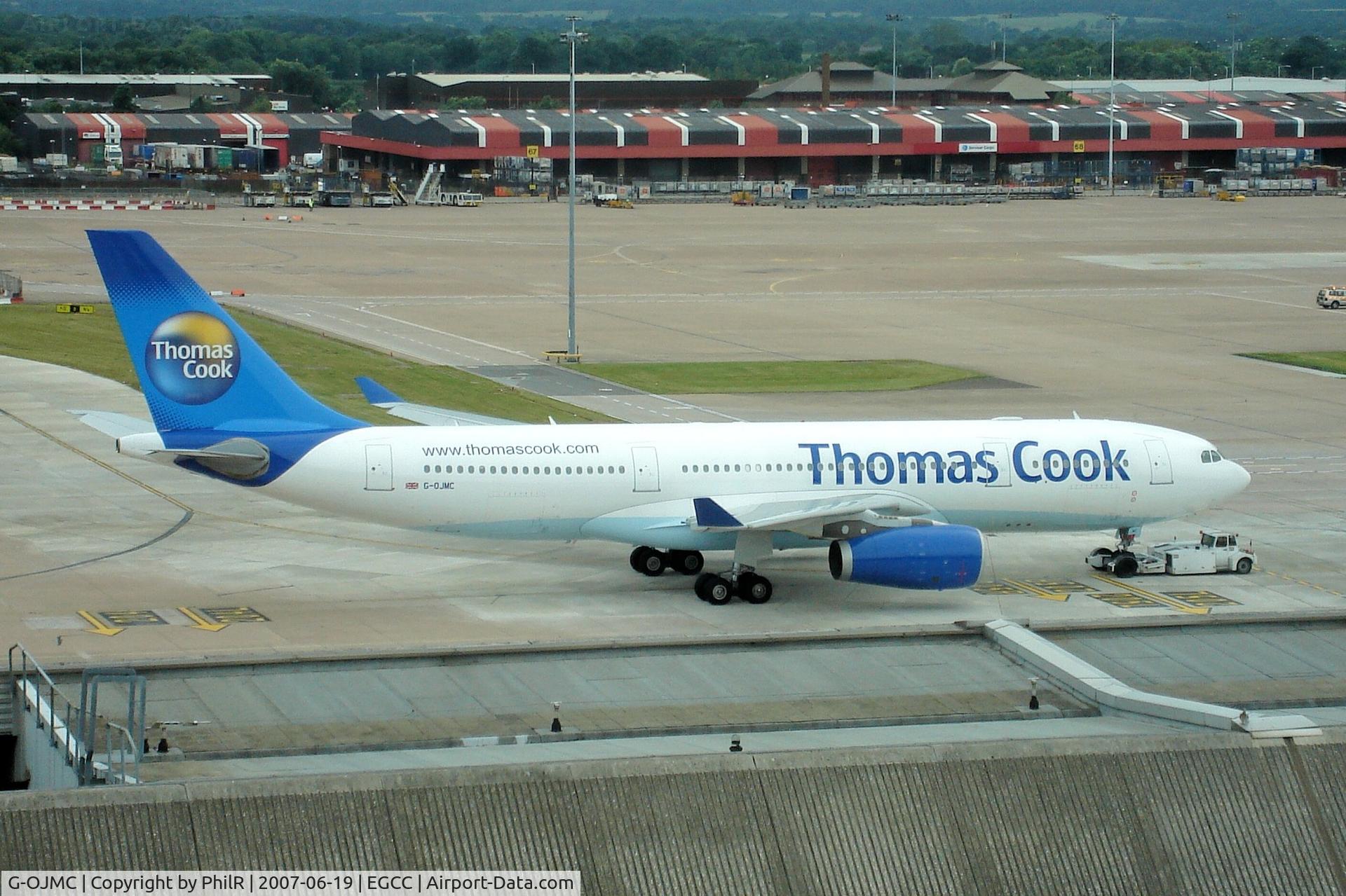 Aircraft G-OJMC, 2002 Airbus A330-243, c/n 456, G-OJMC 2002 A330-200 Thomas Cook MAN, at EGCC, photo by PhilR