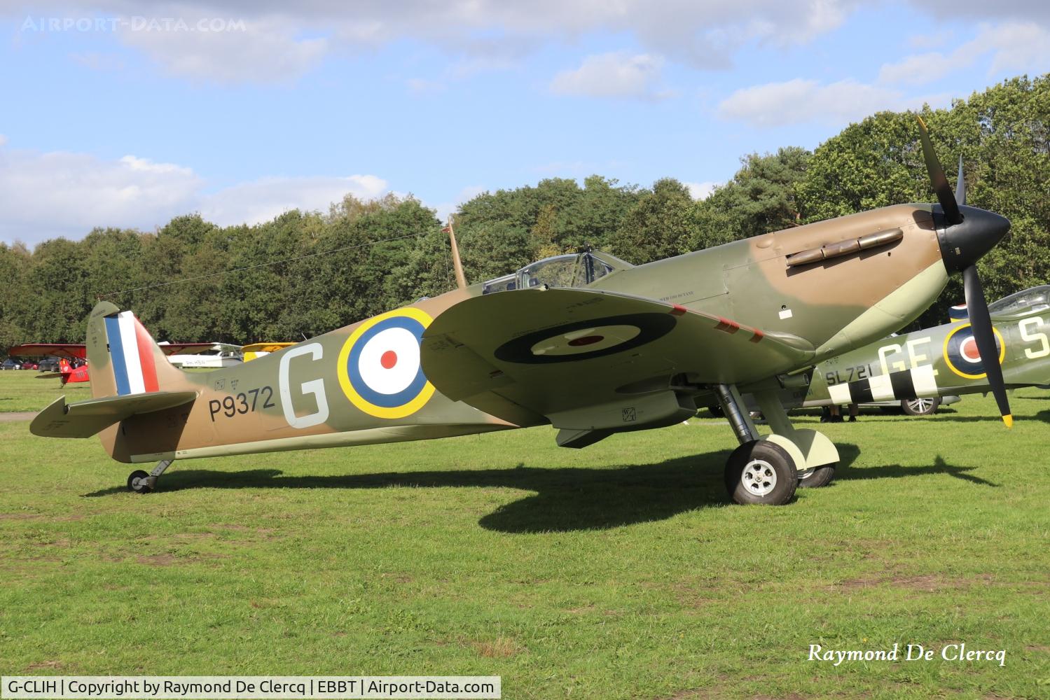 Aircraft G-CLIH, 1939 Vickers Supermarine Spitfire I, c/n 6S-30563, At Flying Festival Brasschaat on 20-09-2026., at EBBT, photo by Raymond De Clercq