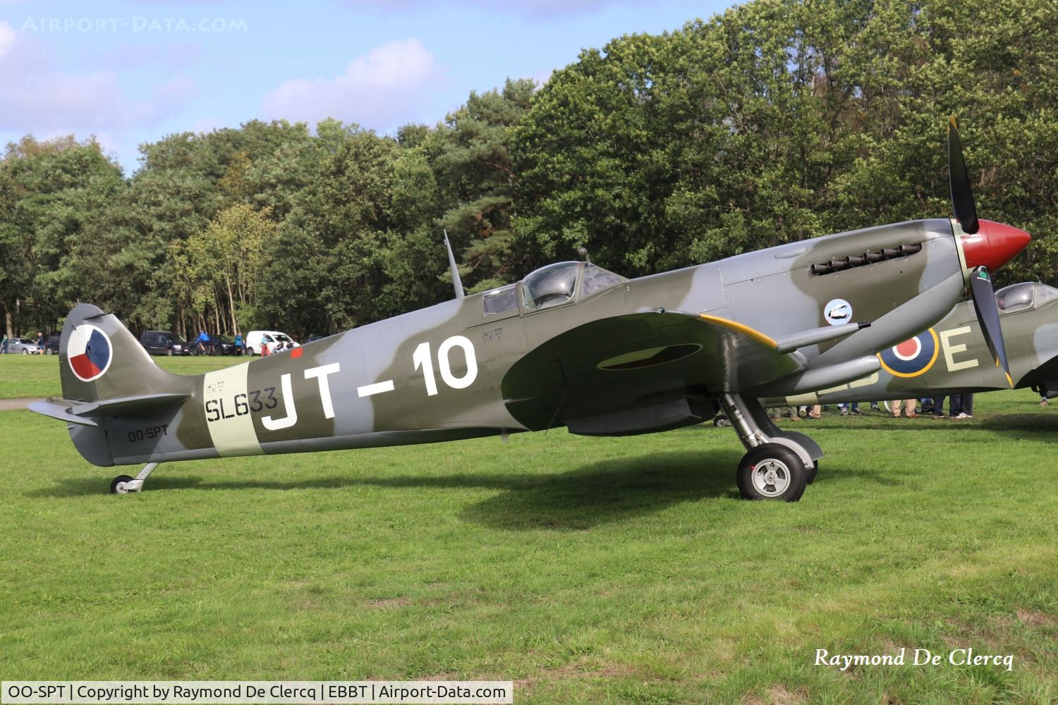 Aircraft OO-SPT, 1945 Supermarine 361 Spitfire LF.IXe, c/n CBAF.IX.571, At Flying Festival Brasschaat on 20-09-2026., at EBBT, photo by Raymond De Clercq