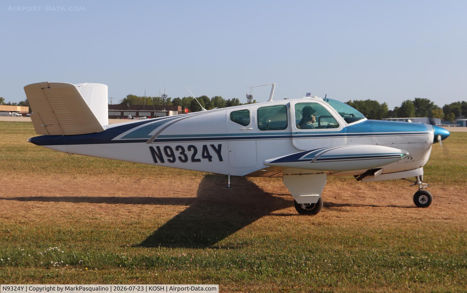 Aircraft N9324Y, 1960 Beech M35 Bonanza, c/n D-6528, Beech M35, at KOSH, photo by MarkPasqualino