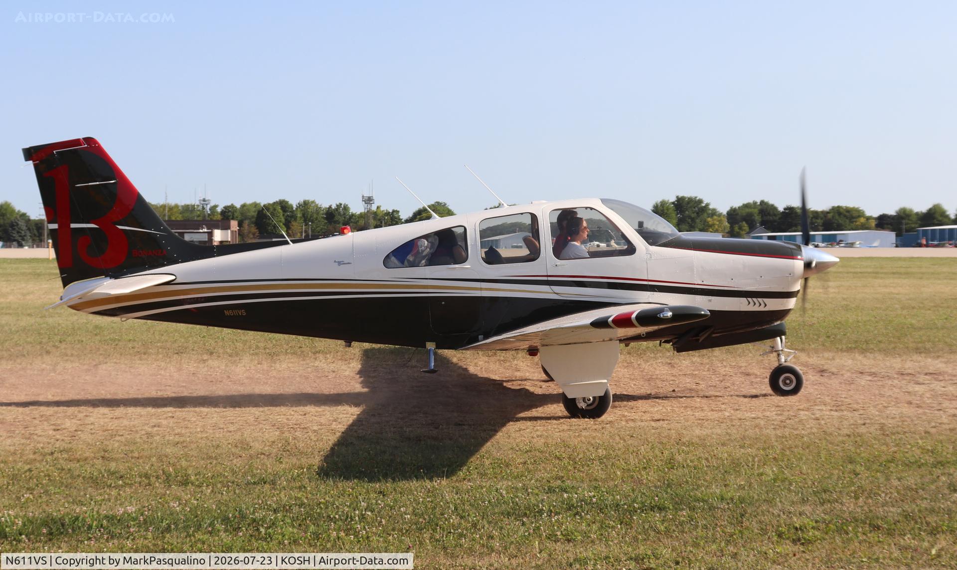 Aircraft N611VS, 1968 Beech E33A Bonanza, c/n CE-205, Beech E33A, at KOSH, photo by MarkPasqualino