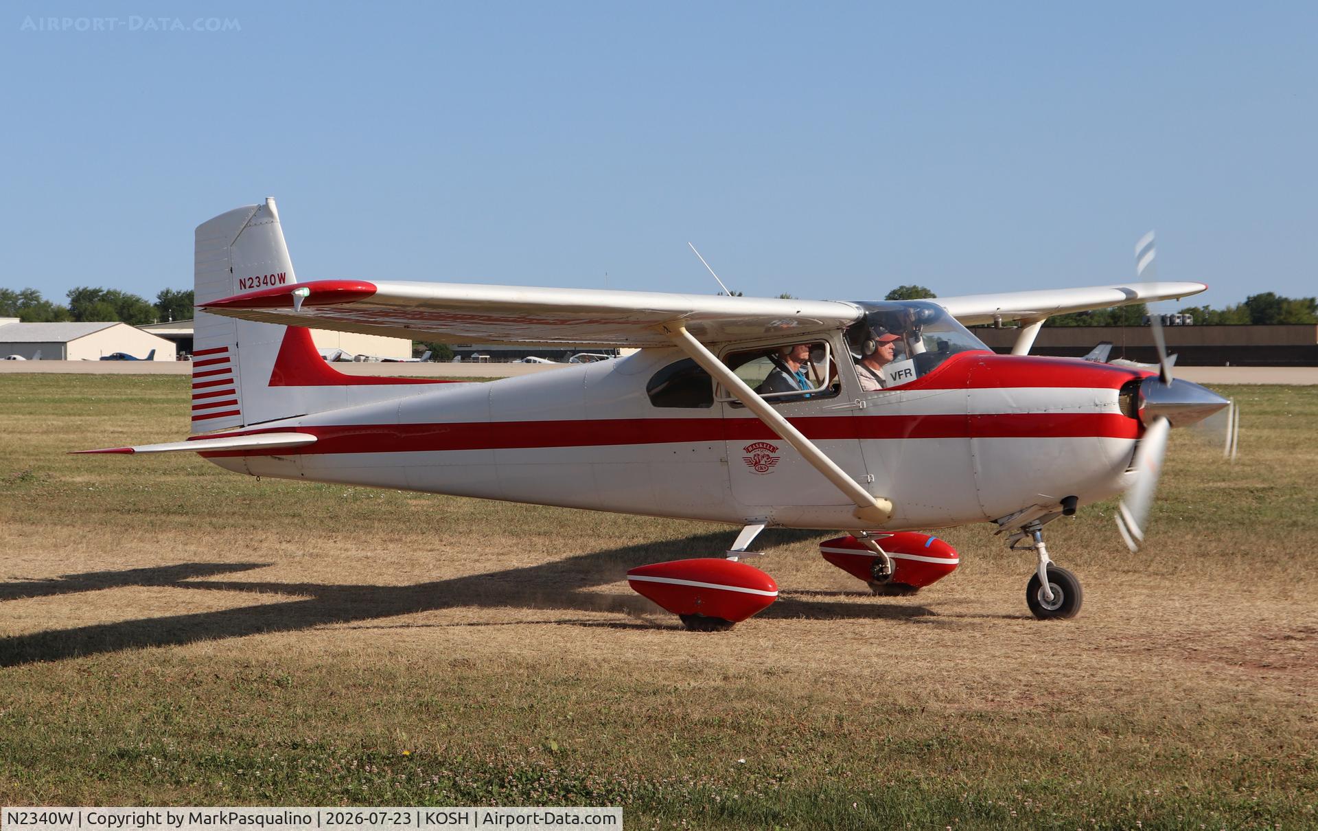 Aircraft N2340W, 1959 Cessna 182B Skylane, c/n 51743, Cessna 182B, at KOSH, photo by MarkPasqualino