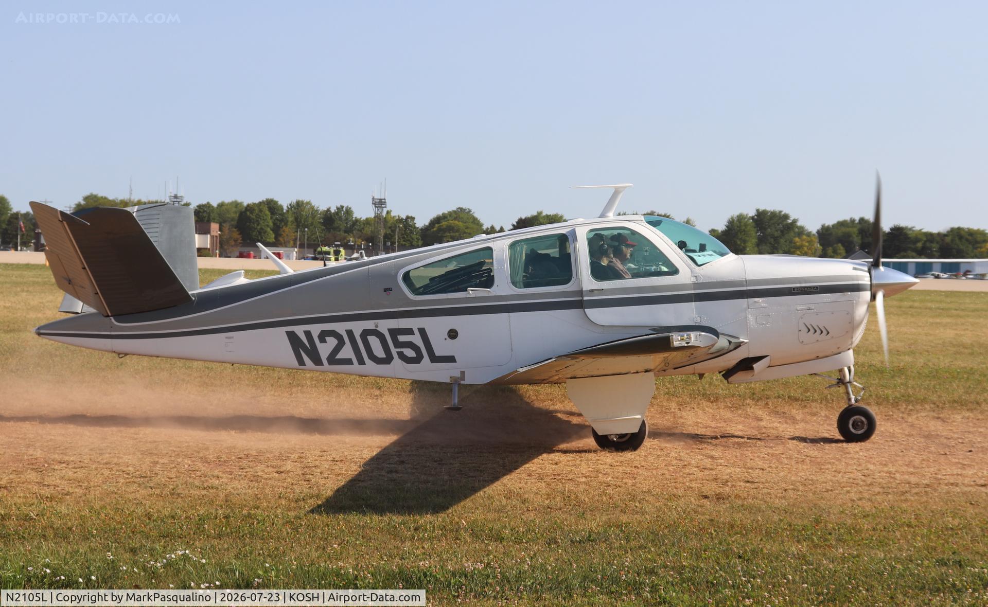 Aircraft N2105L, 1976 Beech V35B Bonanza, c/n D-9912, Beech V35B, at KOSH, photo by MarkPasqualino