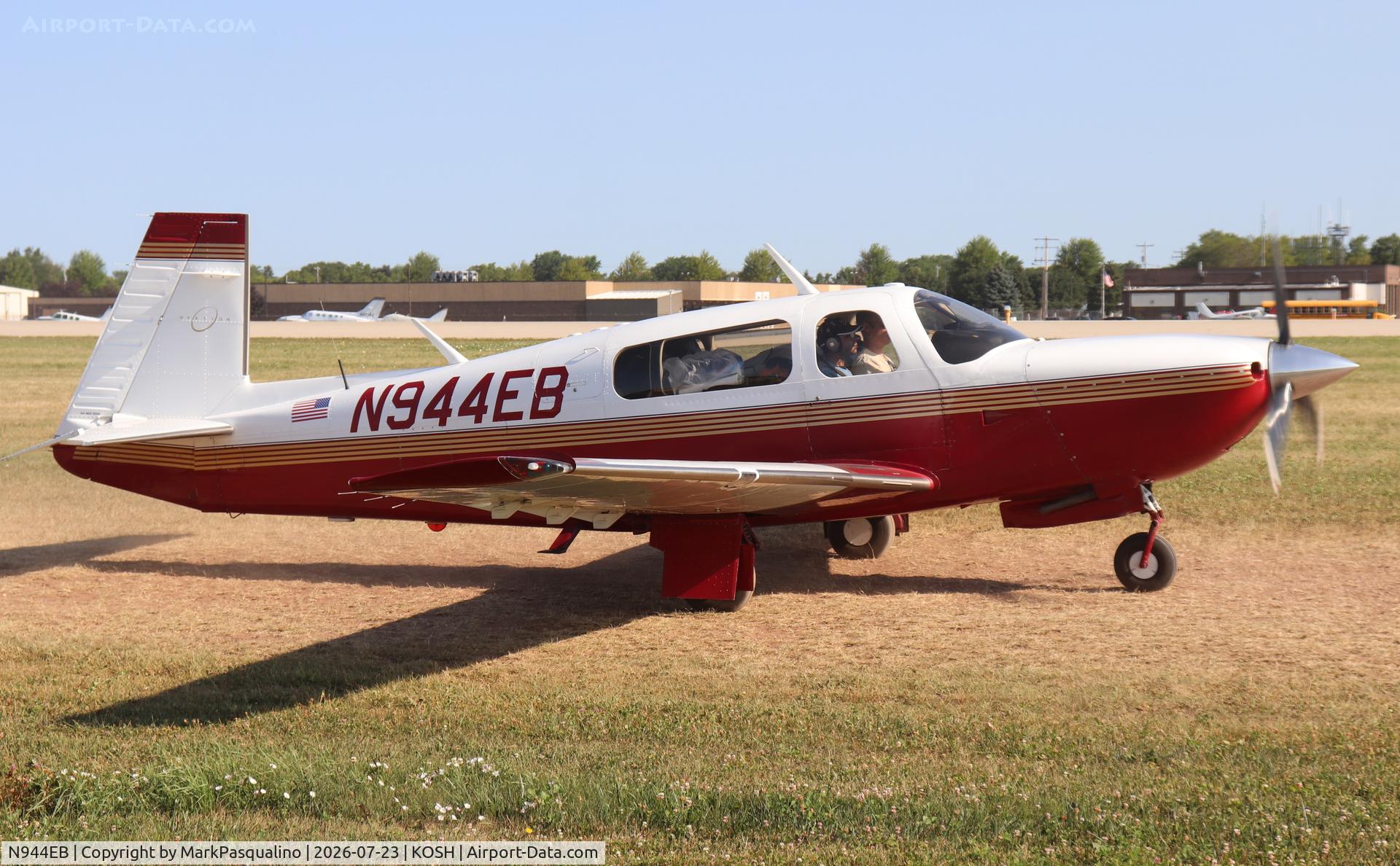 Aircraft N944EB, 1997 Mooney M20R Ovation, c/n 29-0111, Mooney M20R, at KOSH, photo by MarkPasqualino