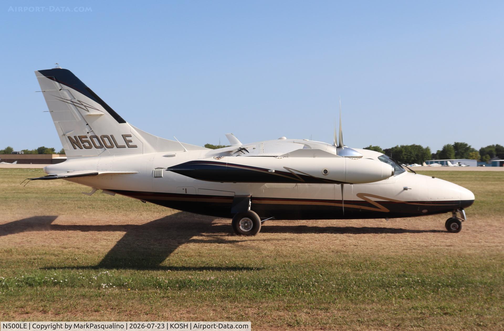 Aircraft N500LE, 1976 Mitsubishi MU-2B-26A, c/n 351SA, Mitsubishi MU-2B-26A, at KOSH, photo by MarkPasqualino