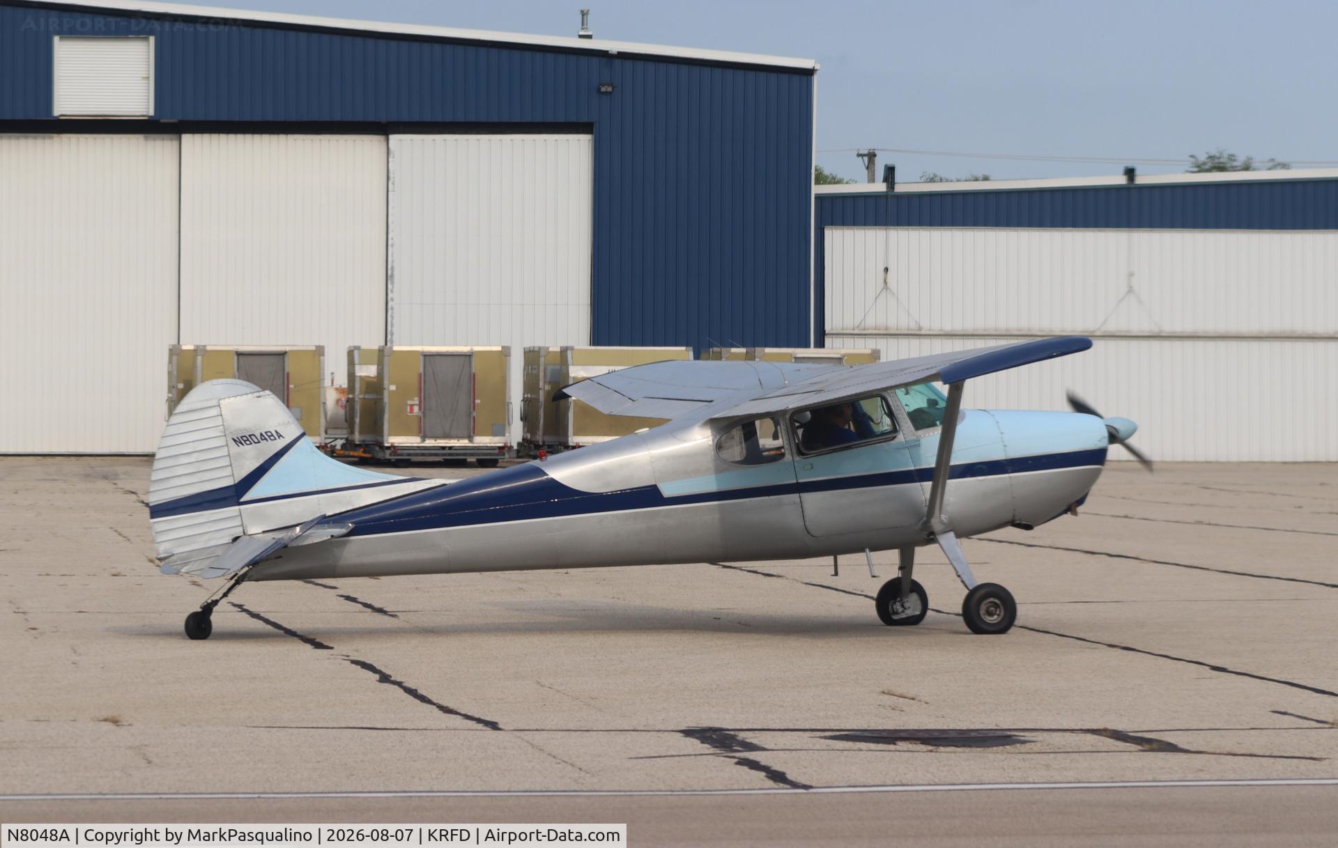 Aircraft N8048A, 1952 Cessna 170B, c/n 20900, Cessna 170B, at KRFD, photo by MarkPasqualino